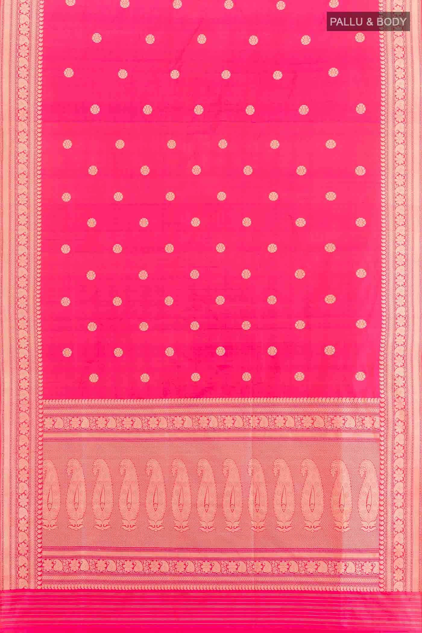 Pink Dual Tone Banarasi Silk Saree