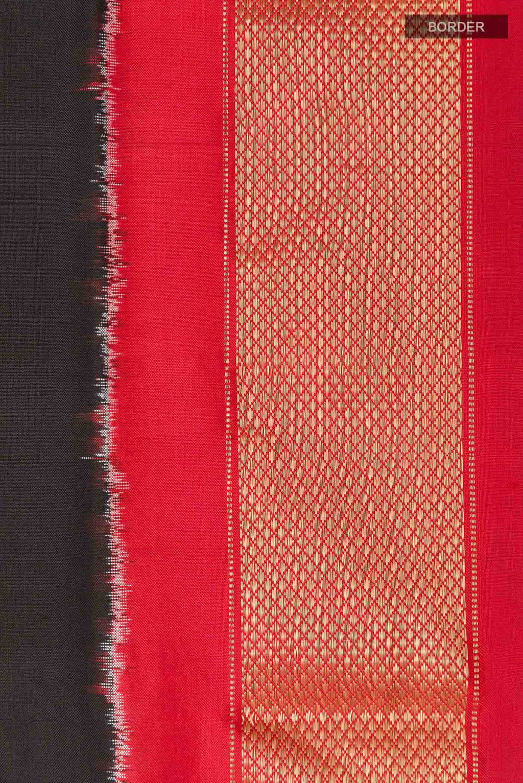 Black Pochampally Silk Saree