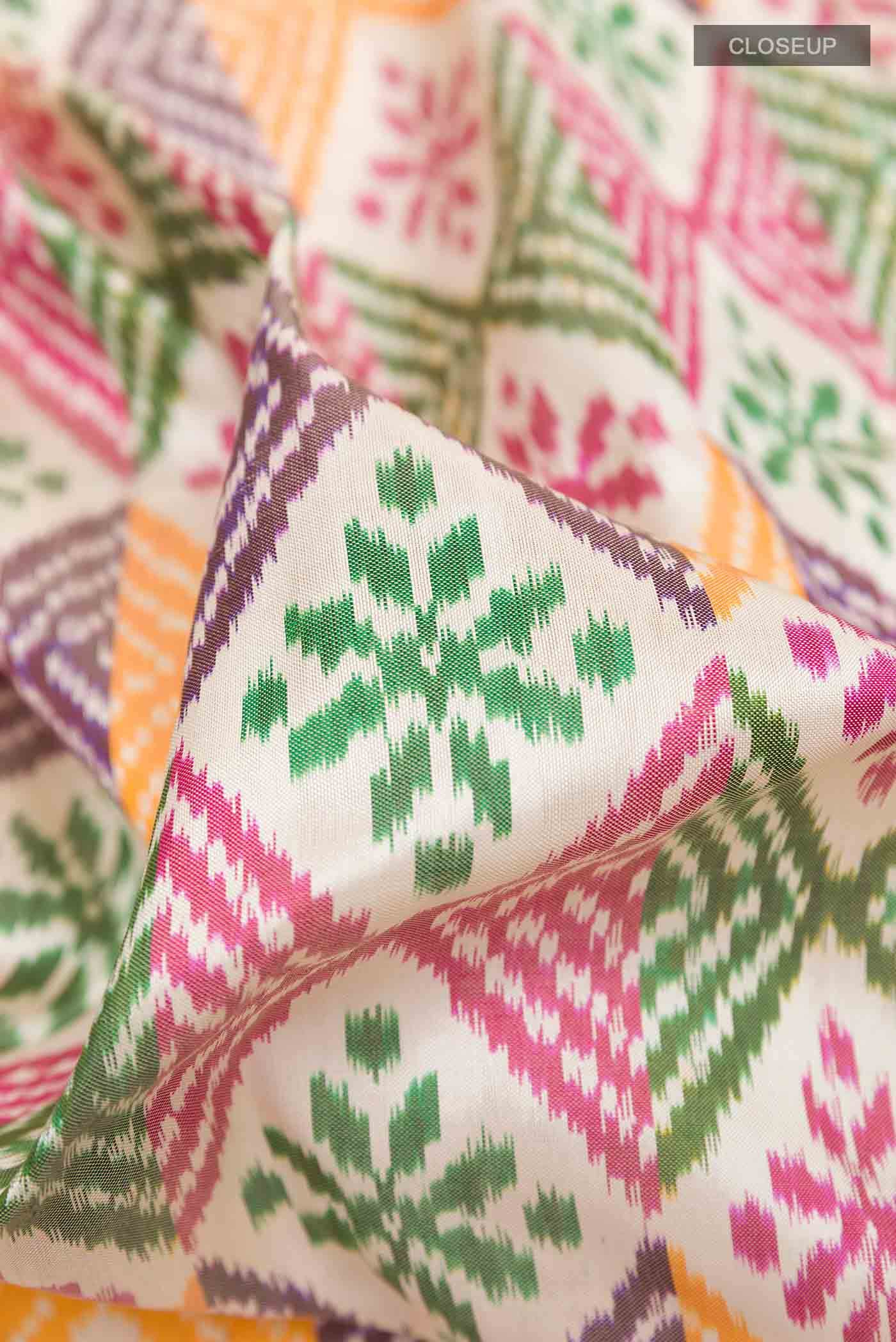 Multi Pochampally Silk Saree