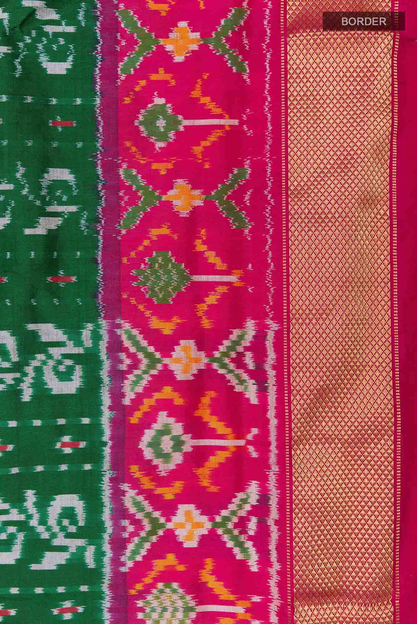 Green Pochampally Silk Saree