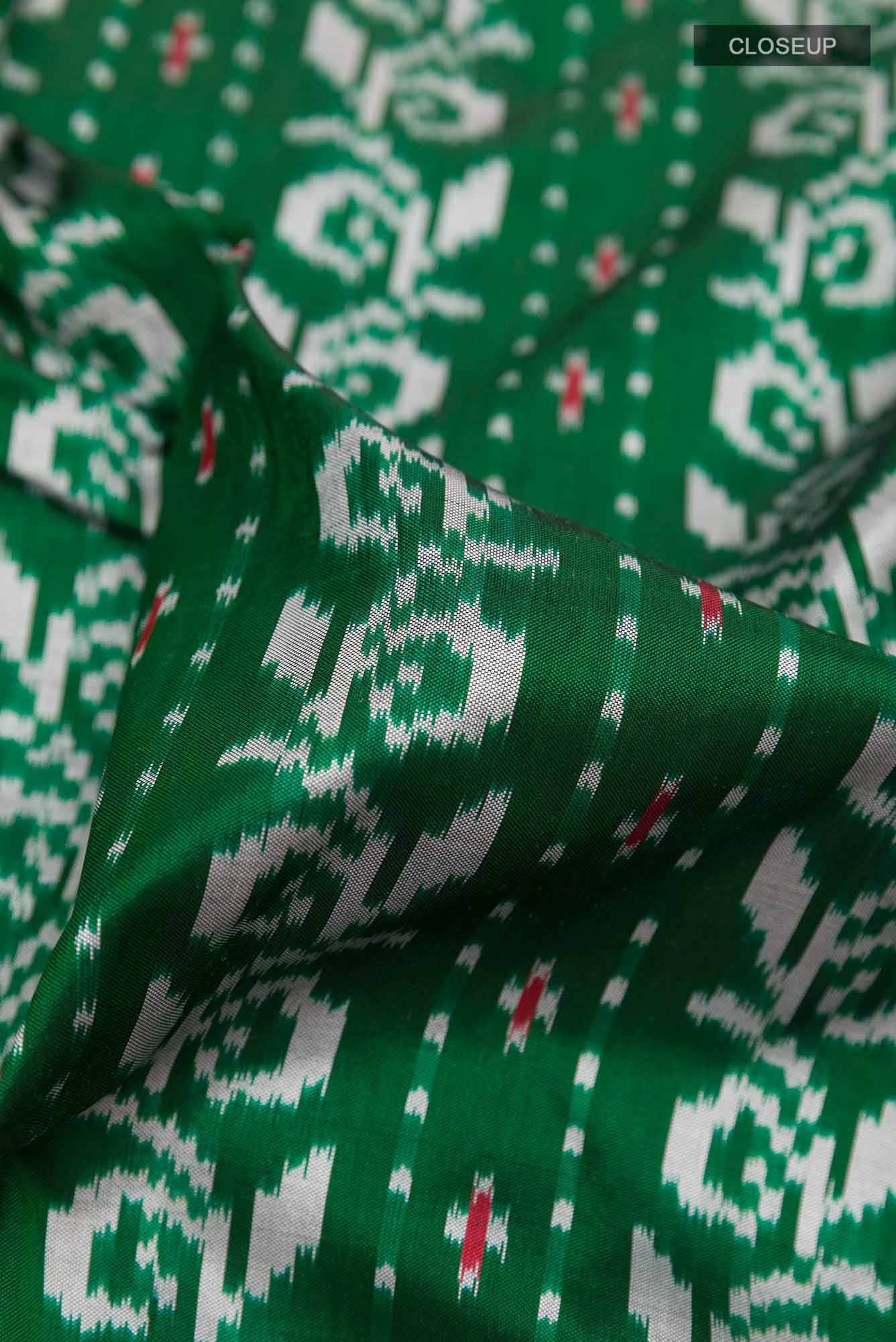 Green Pochampally Silk Saree
