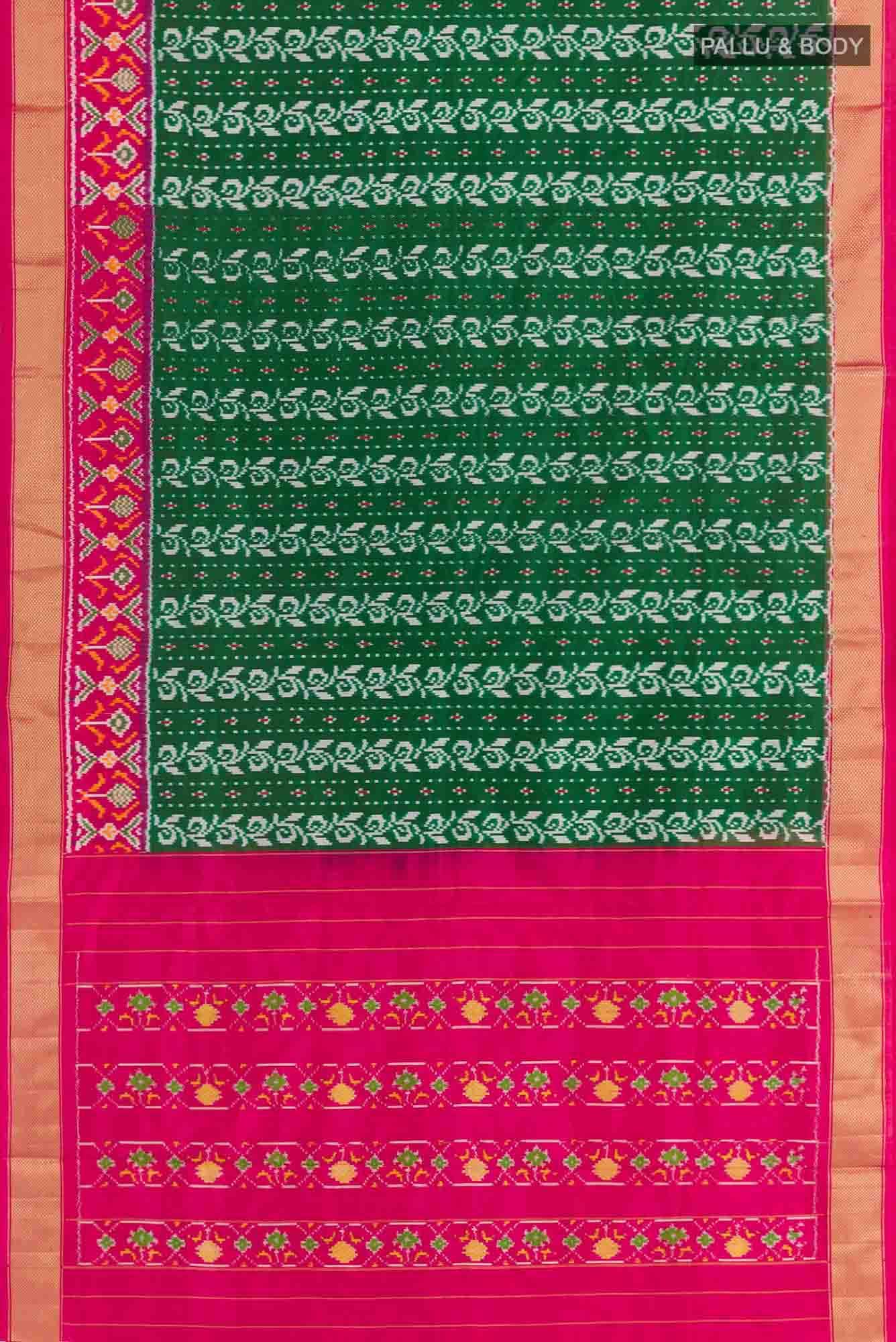 Green Pochampally Silk Saree