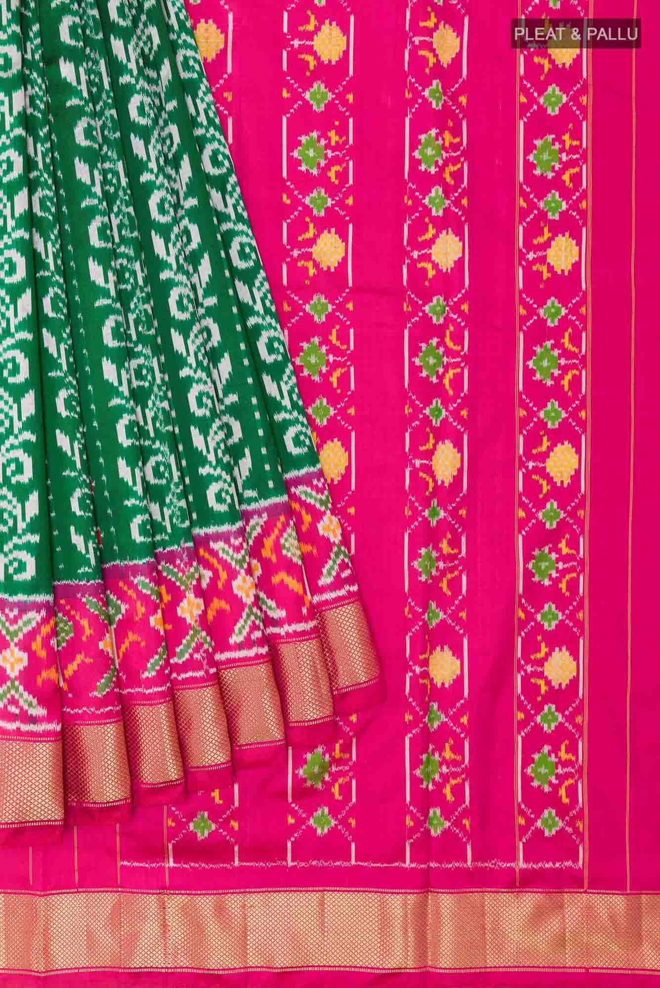 Green Pochampally Silk Saree