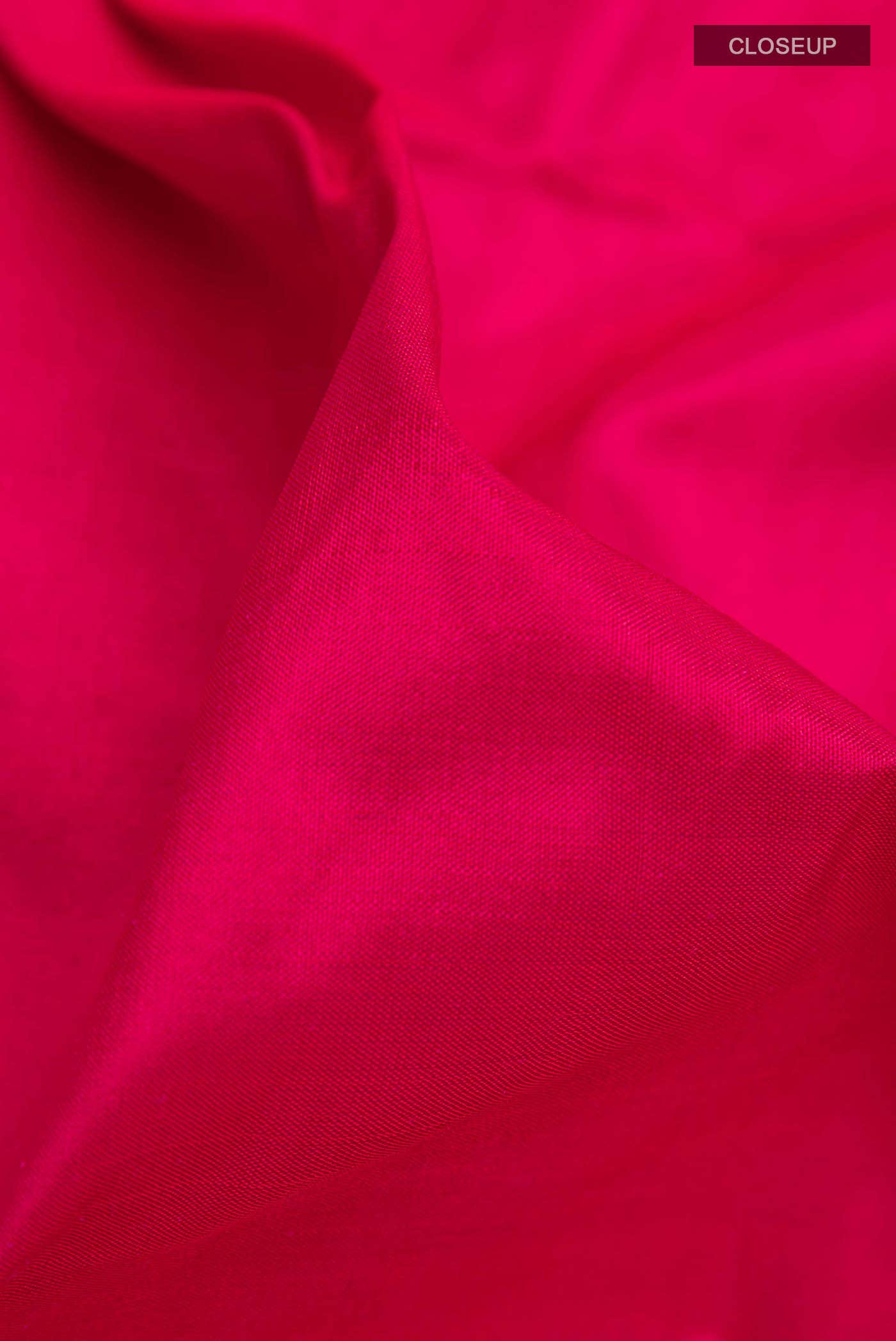 Dark Pink Pochampally Silk Saree