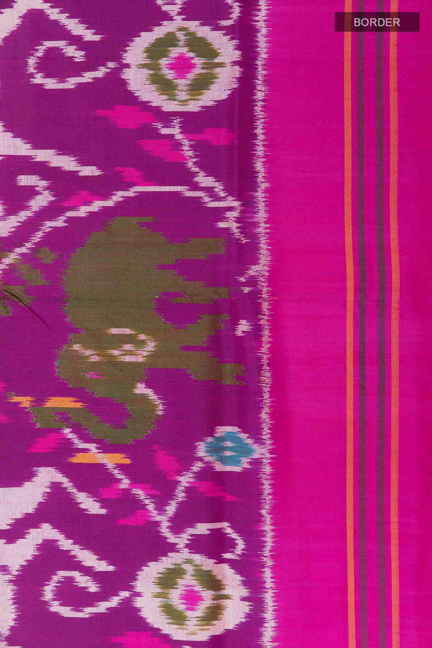 Purple Pochampally Silk Saree