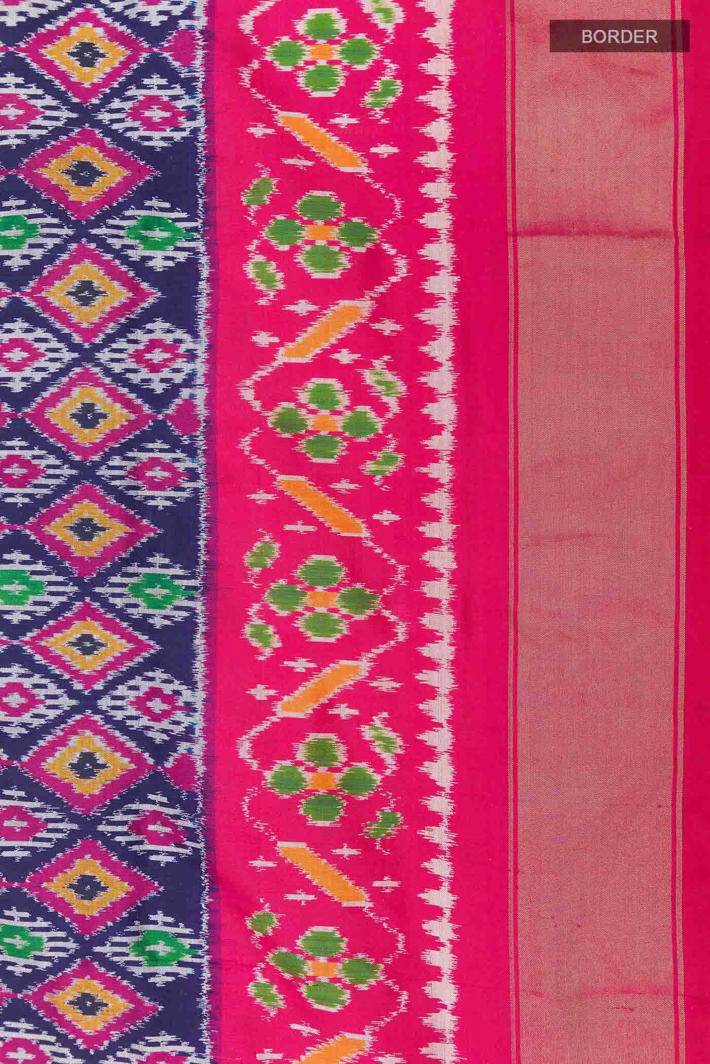 Blue Pochampally Silk Saree