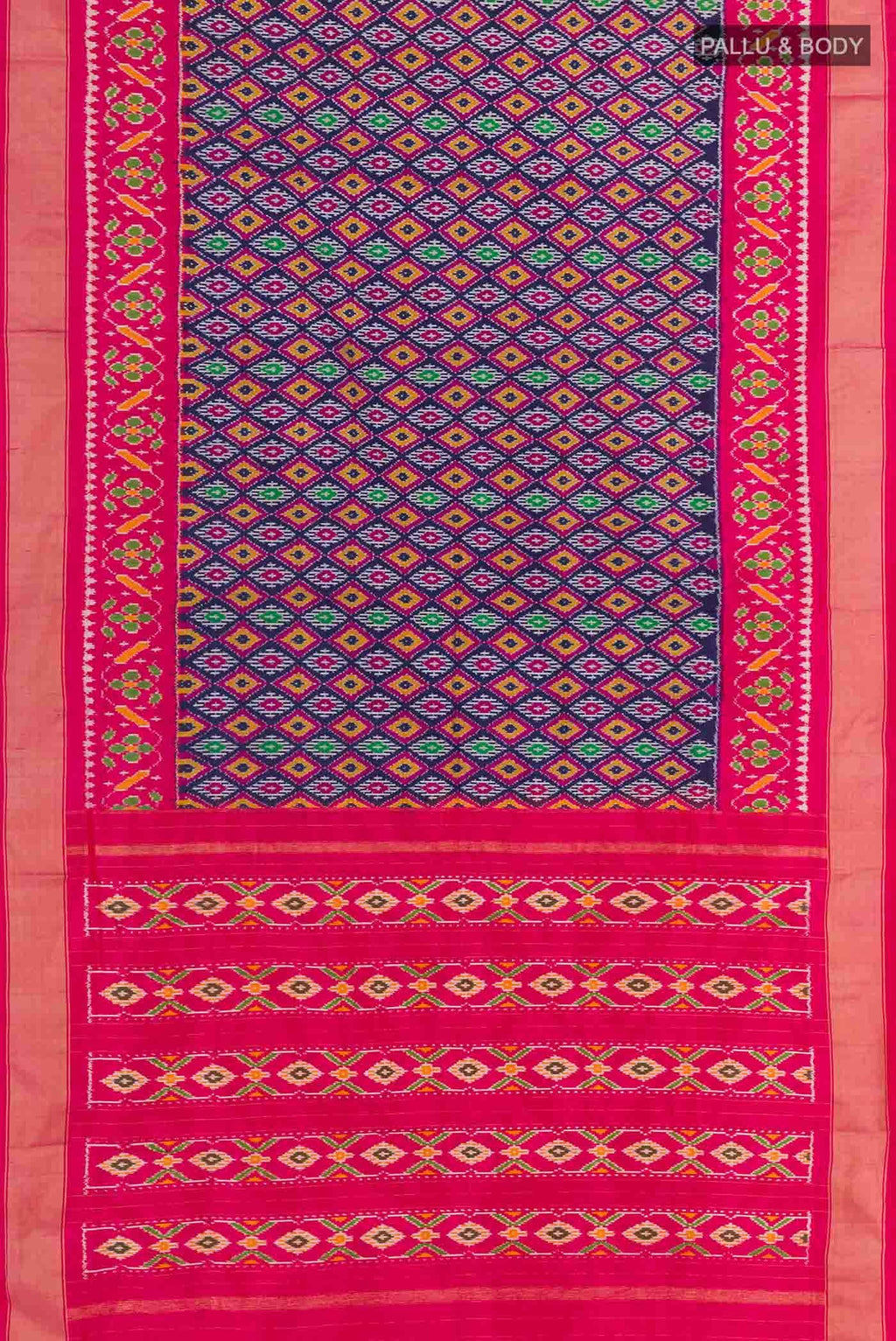 Blue Pochampally Silk Saree