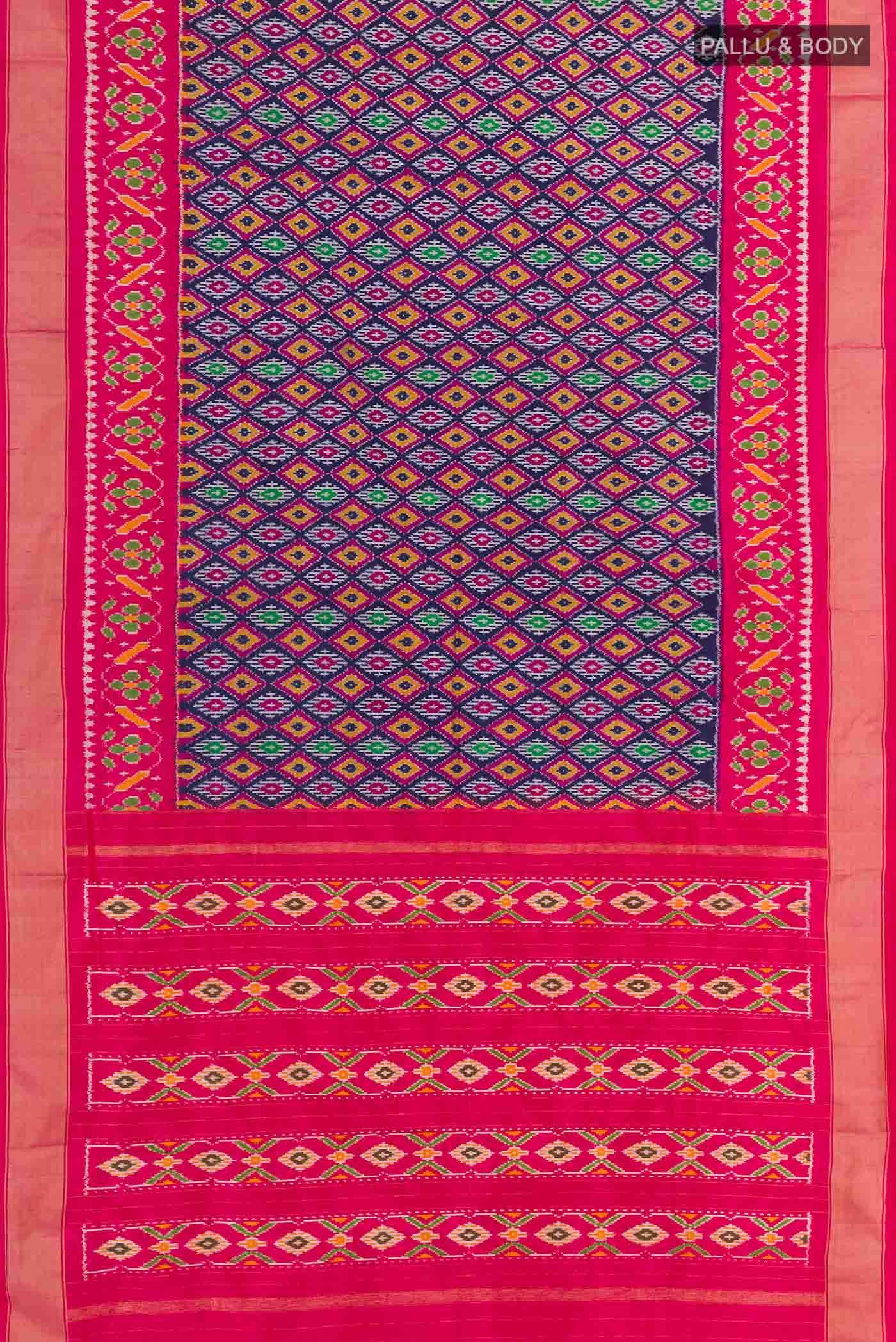 Blue Pochampally Silk Saree