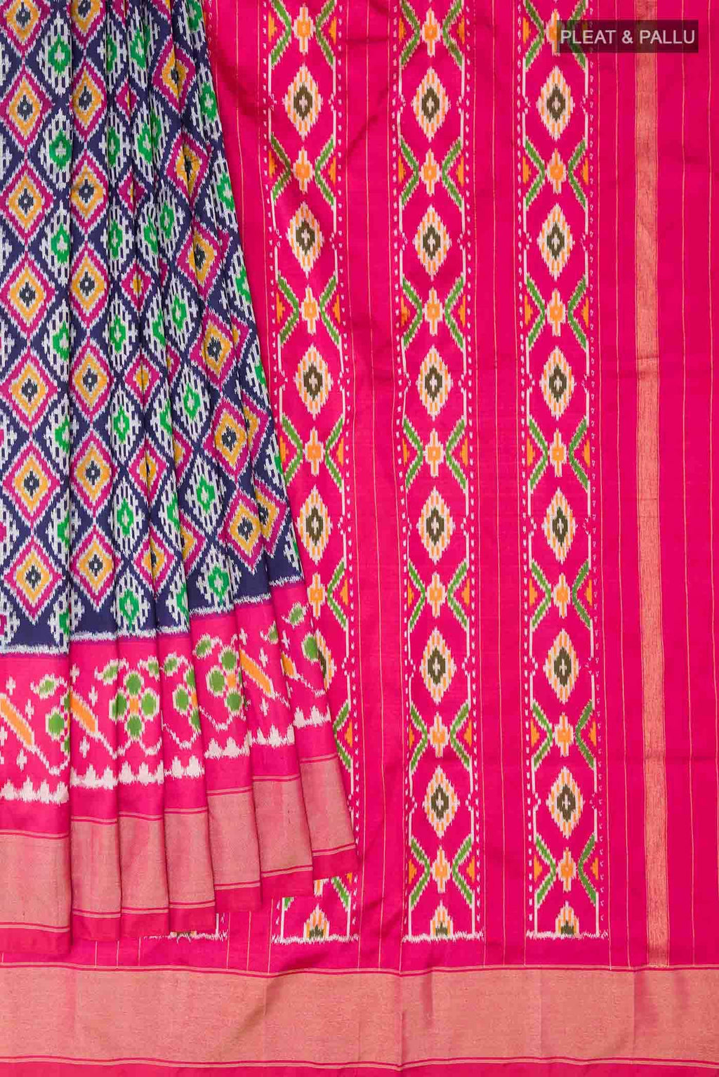 Blue Pochampally Silk Saree