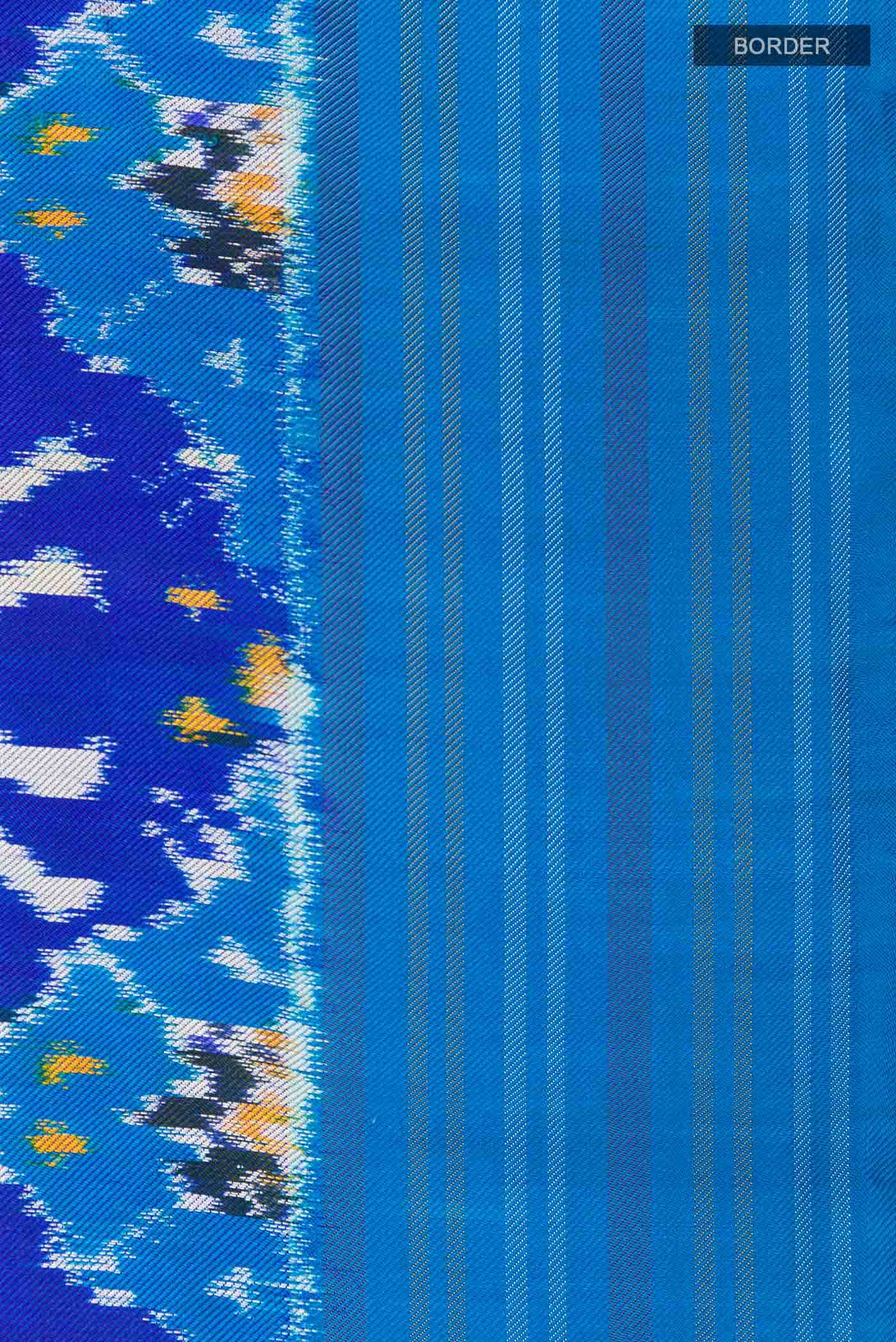 Dark Blue Pochampally Silk Saree