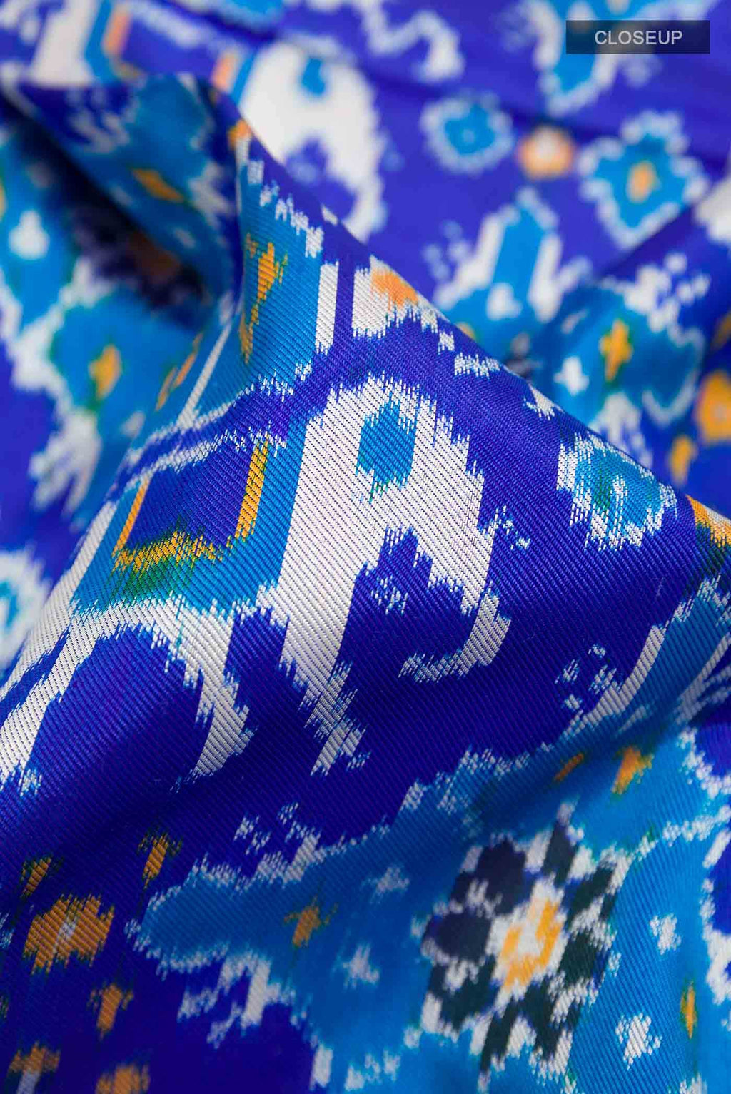 Dark Blue Pochampally Silk Saree
