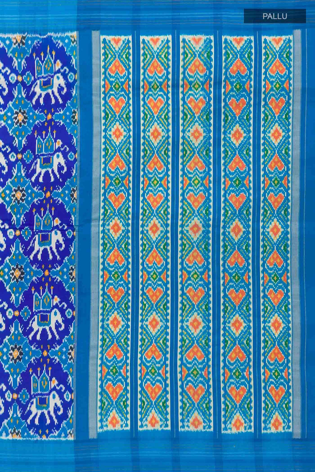 Dark Blue Pochampally Silk Saree