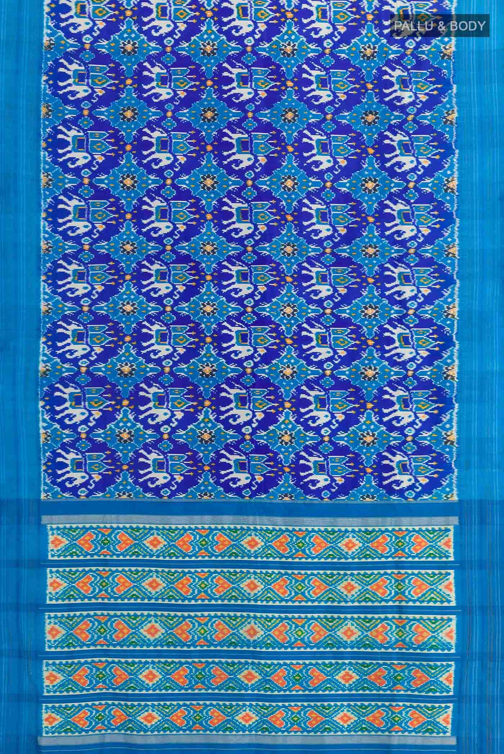 Dark Blue Pochampally Silk Saree