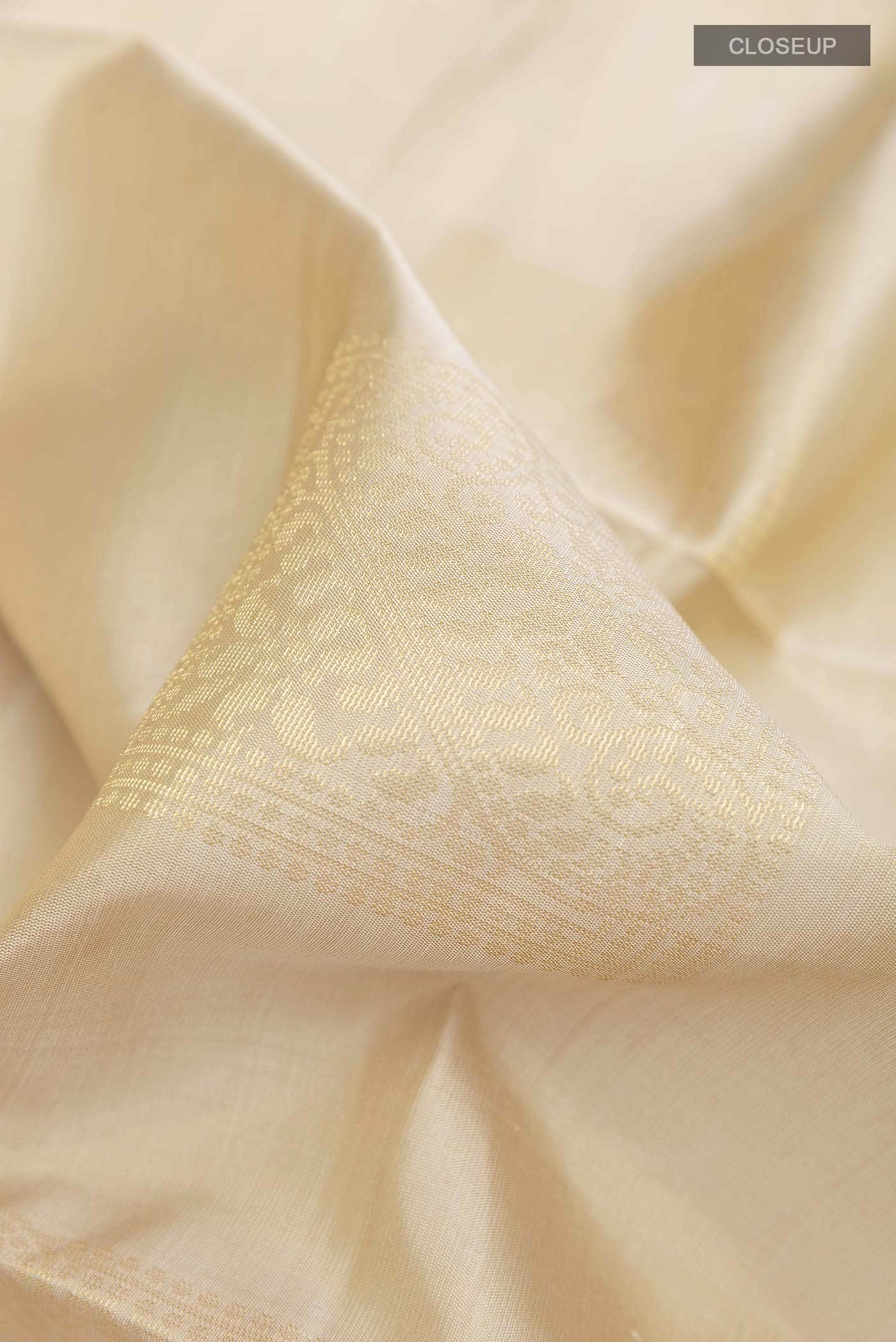 Cream Soft Silk Saree