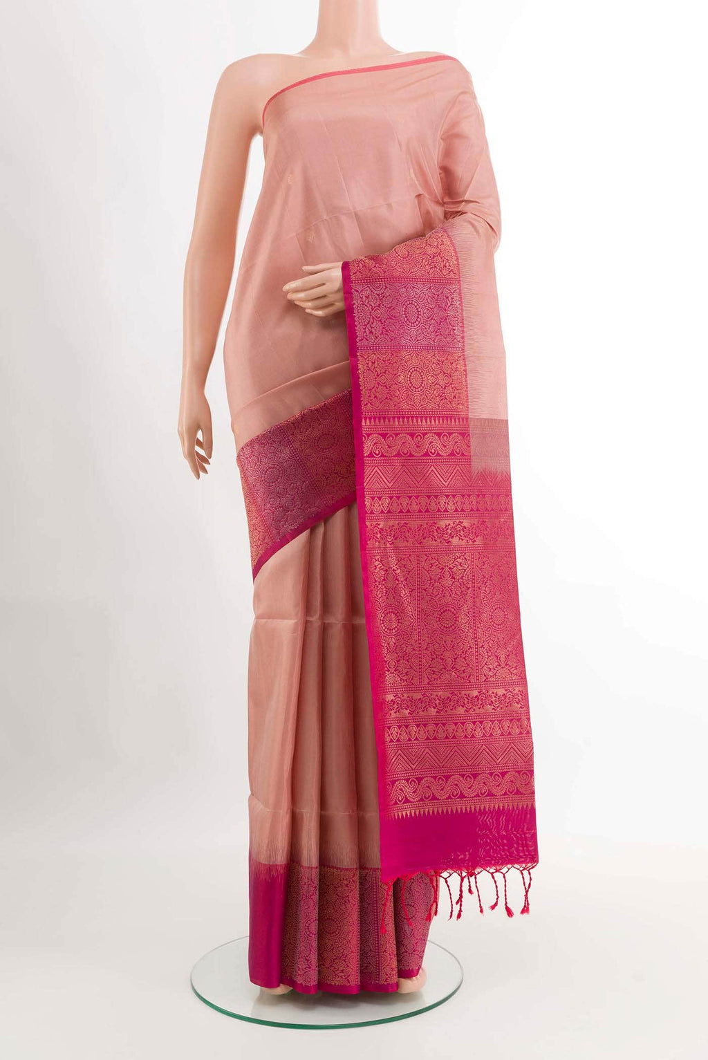Imperial Pink Soft Silk Saree
