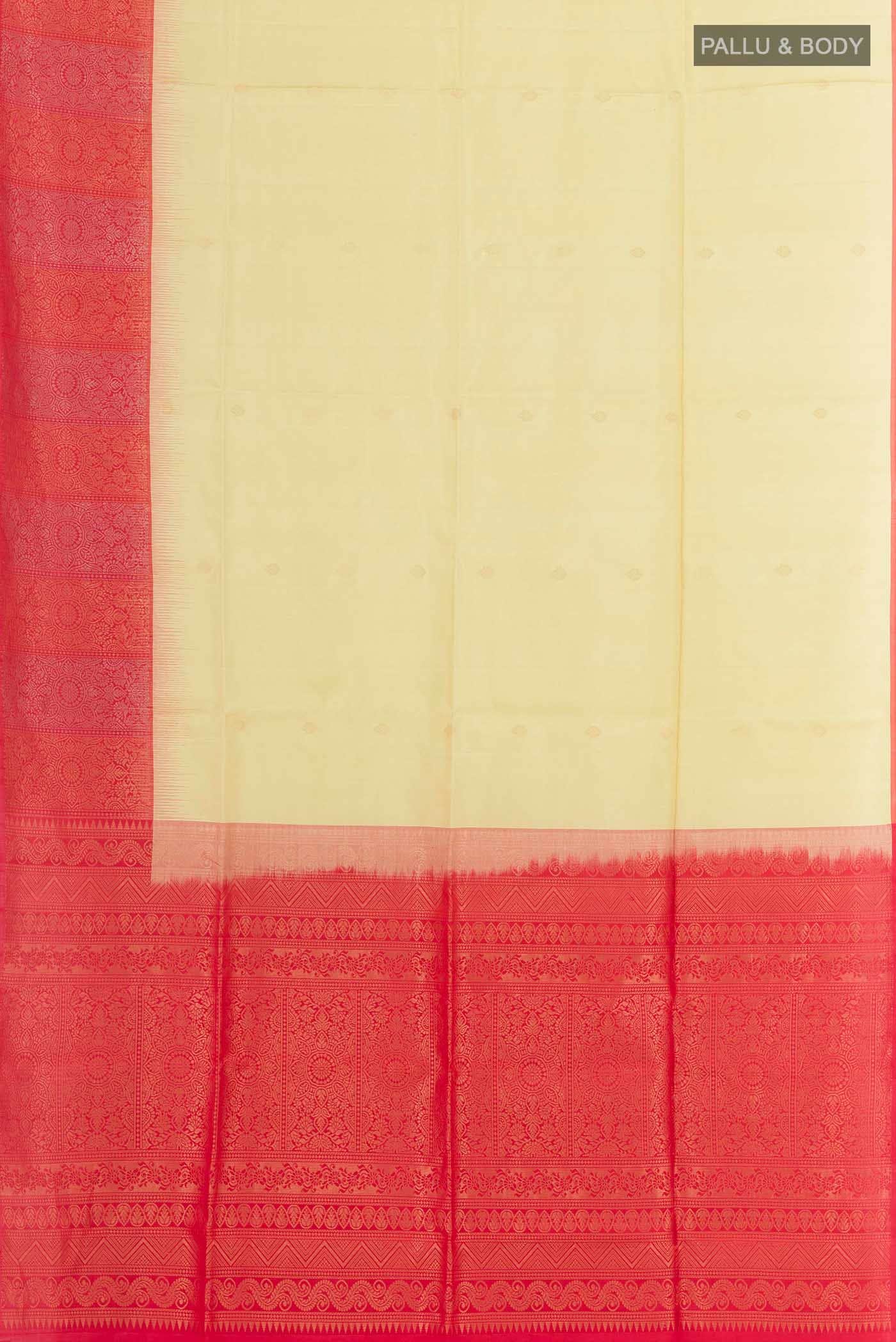 Cream Soft Silk Saree