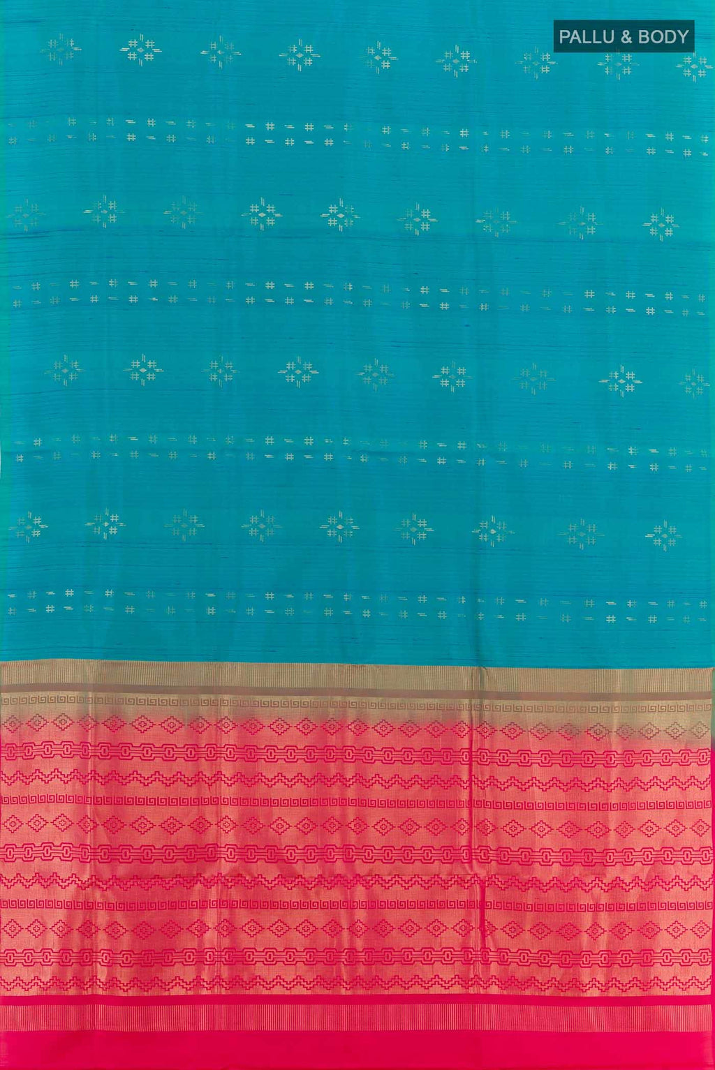 Peacock Blue Soft Silk Saree