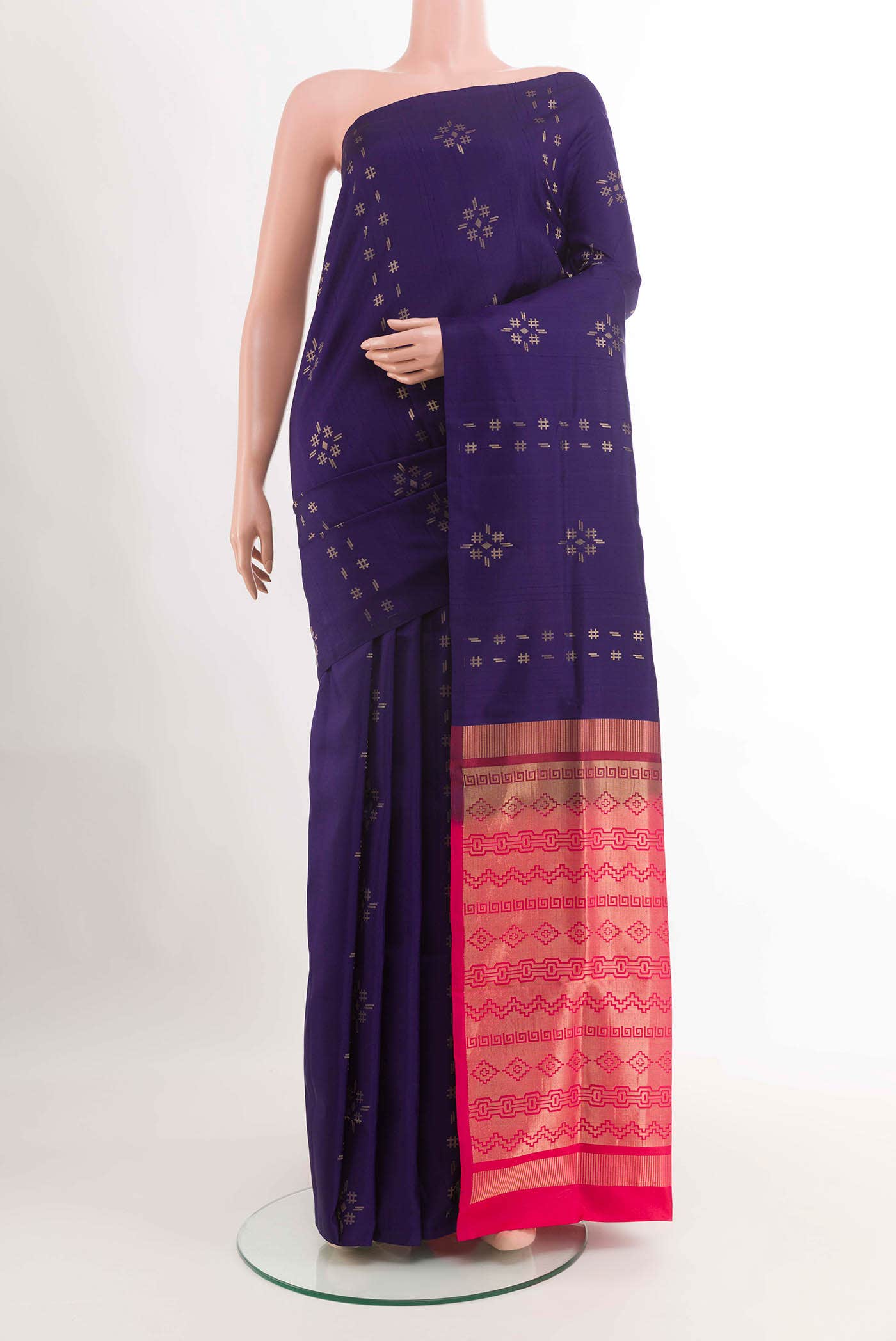 Navy Blue Soft Silk Saree