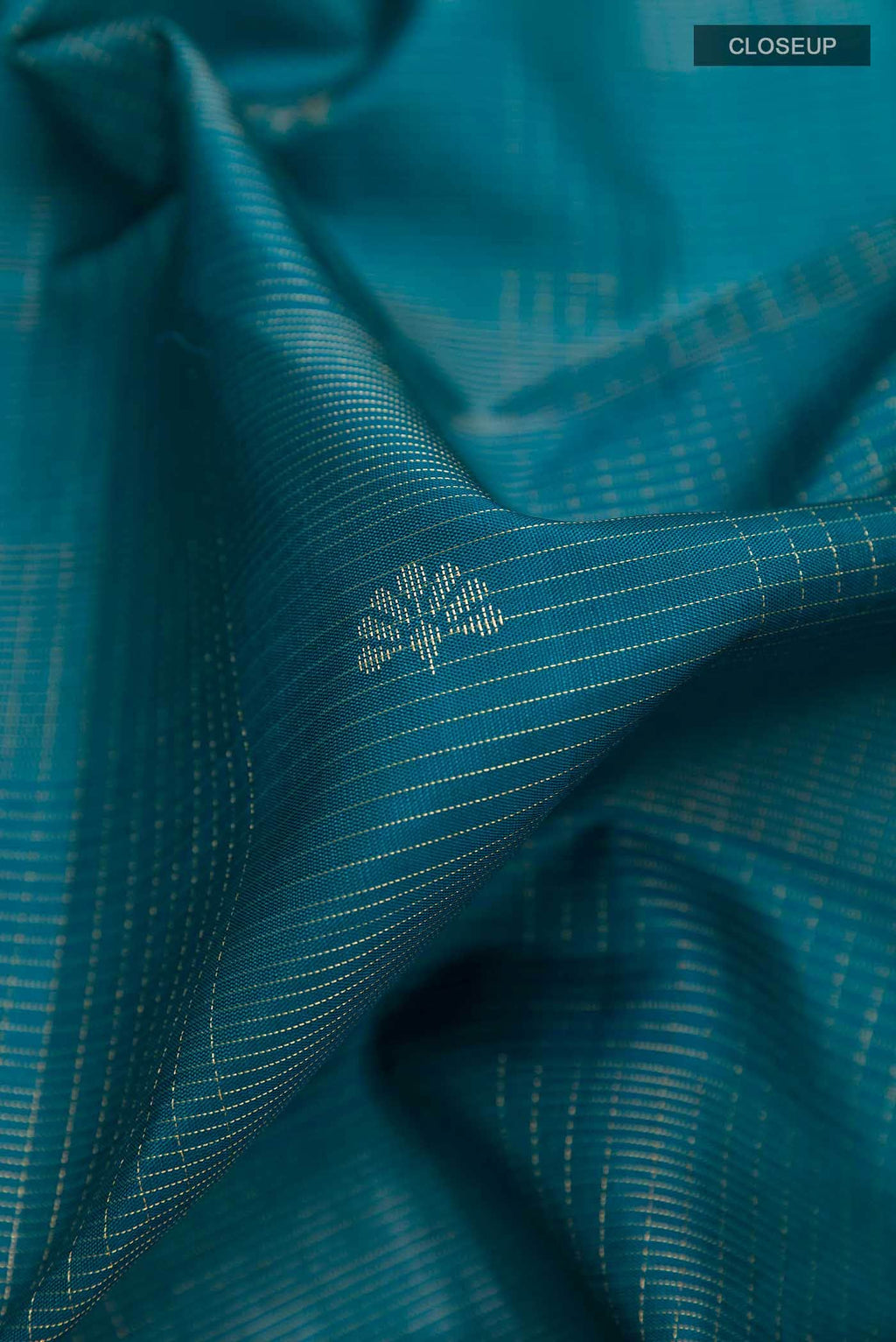 Peacock Blue Soft Silk Saree