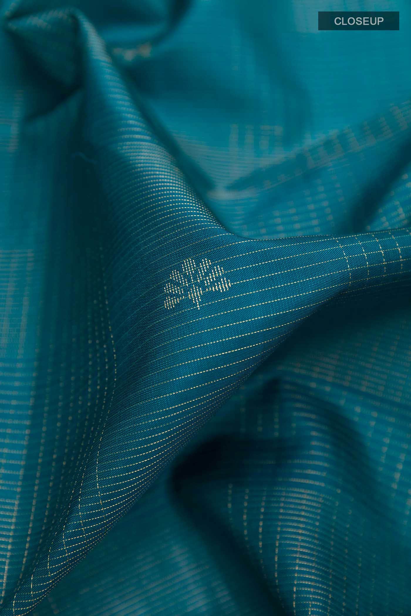 Peacock Blue Soft Silk Saree