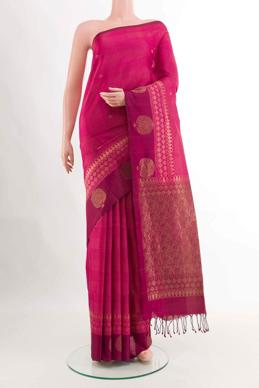 Maroon Soft Silk Saree