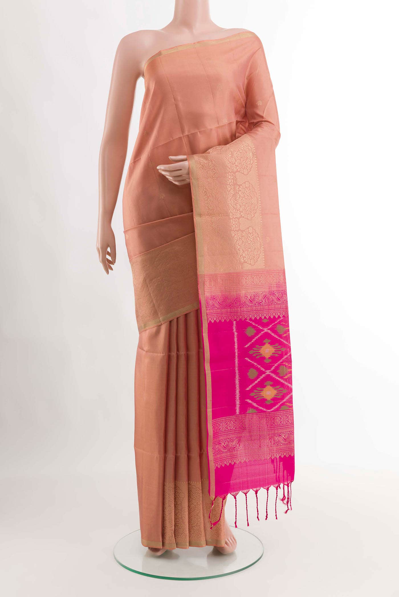 Imperial Pink Soft Silk Saree