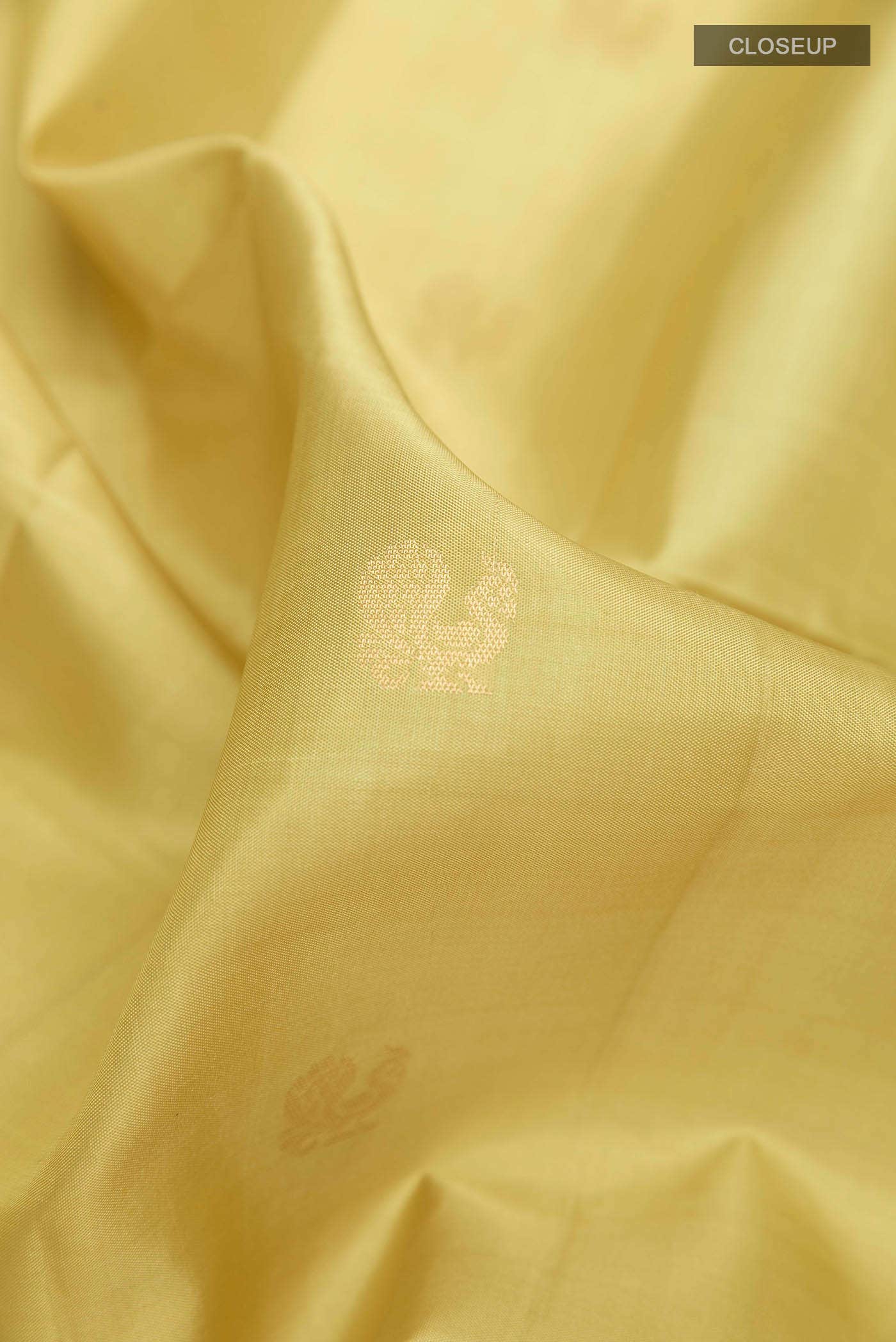 Lemon Yellow Soft Silk Saree