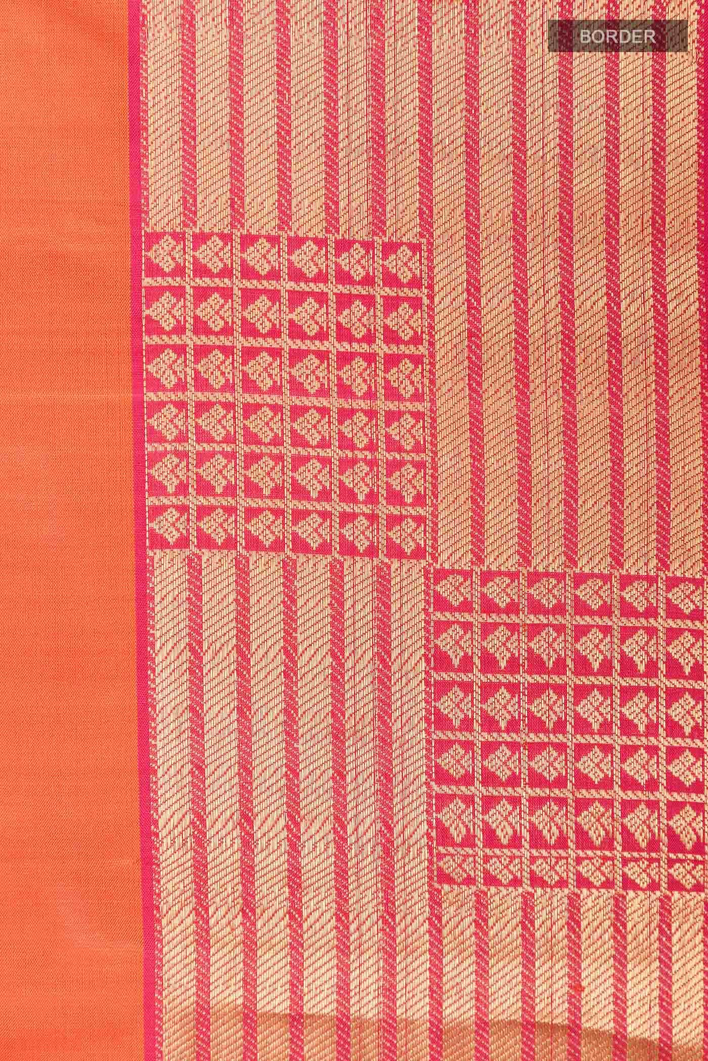Orange Soft Silk Saree