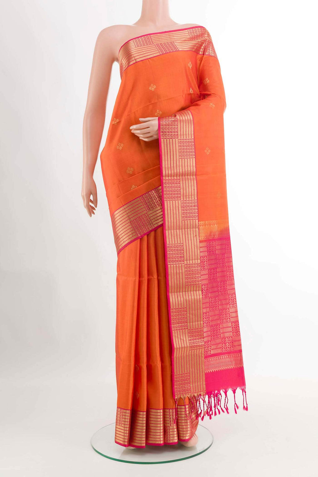 Orange Soft Silk Saree