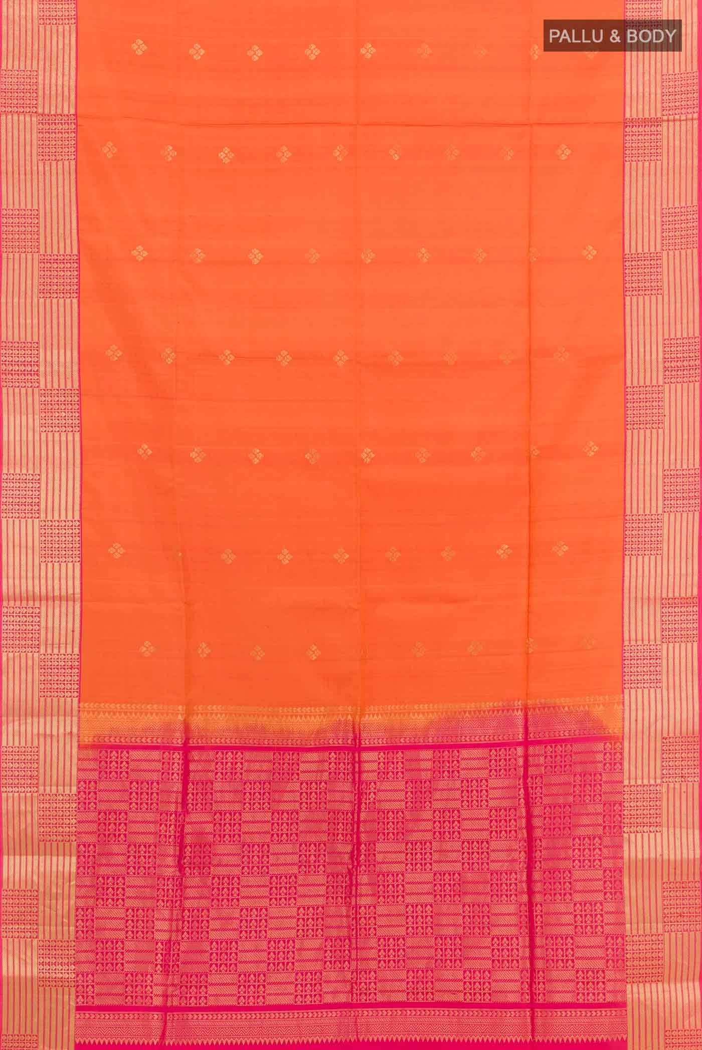 Orange Soft Silk Saree
