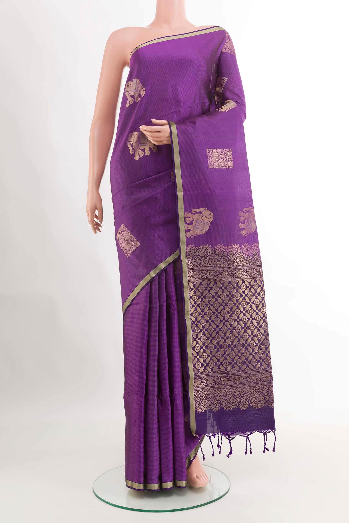 Purple Soft Silk Saree