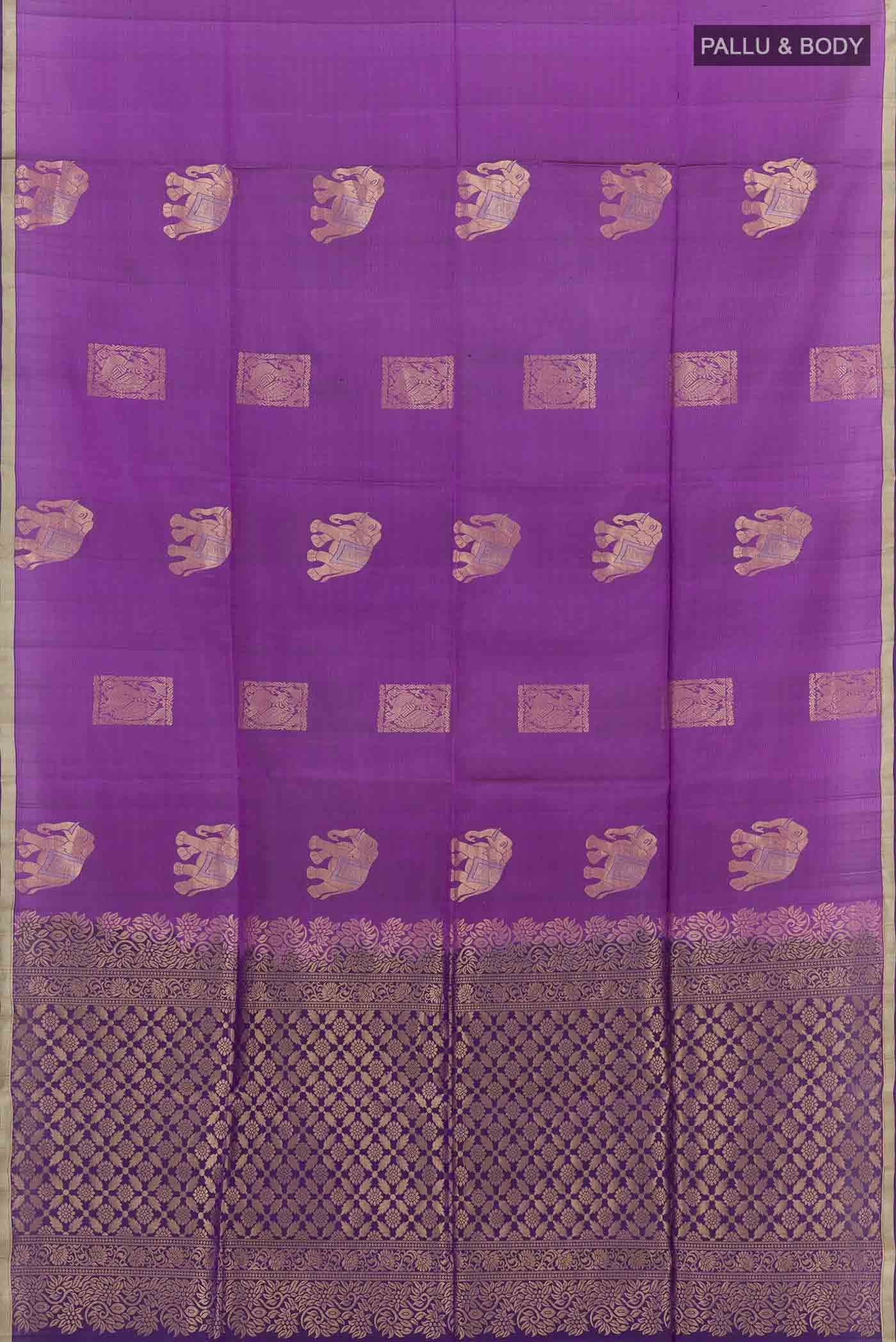 Purple Soft Silk Saree