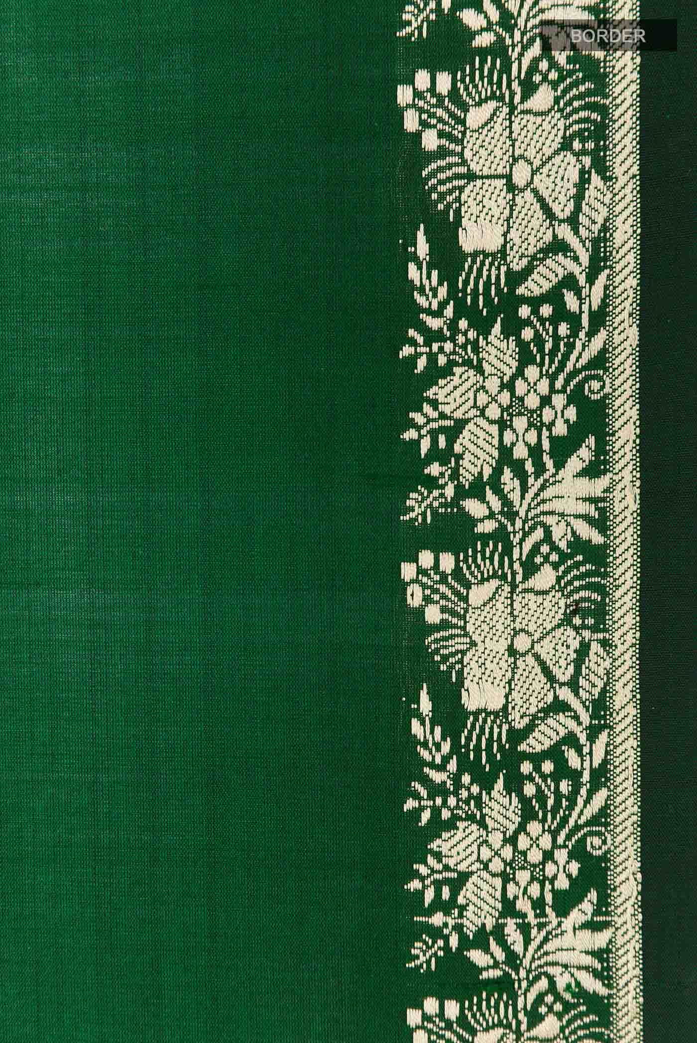Green Banarasi Silk Saree
