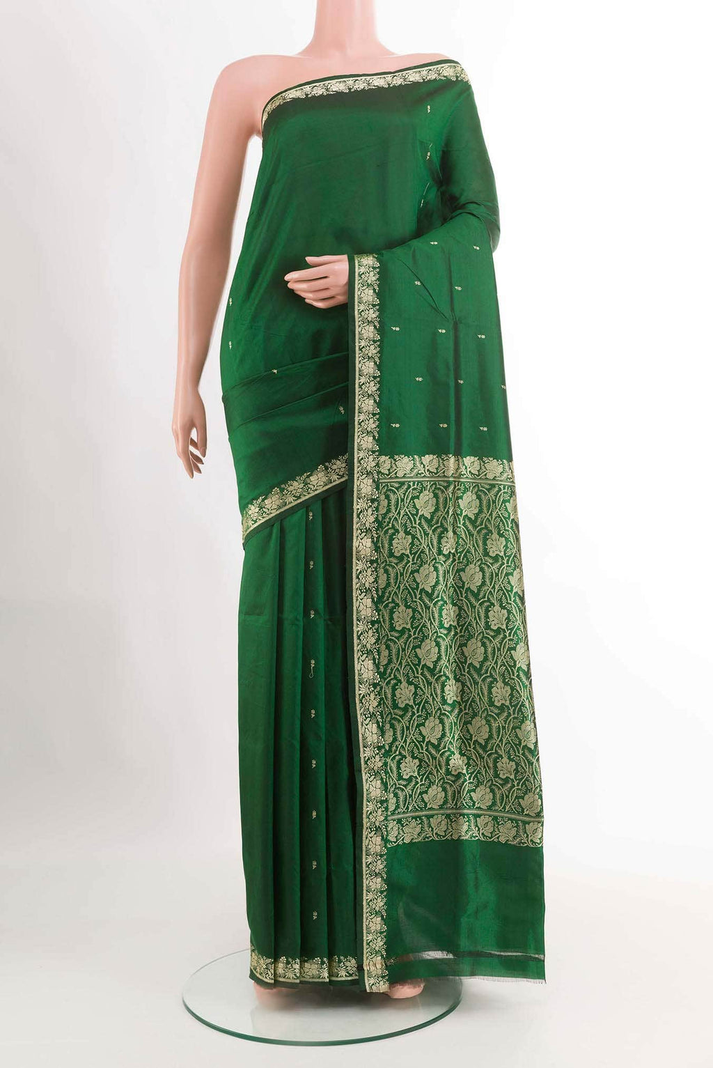 Green Banarasi Silk Saree