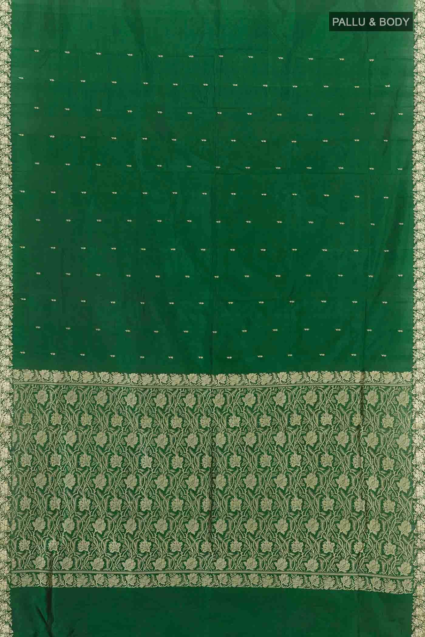 Green Banarasi Silk Saree