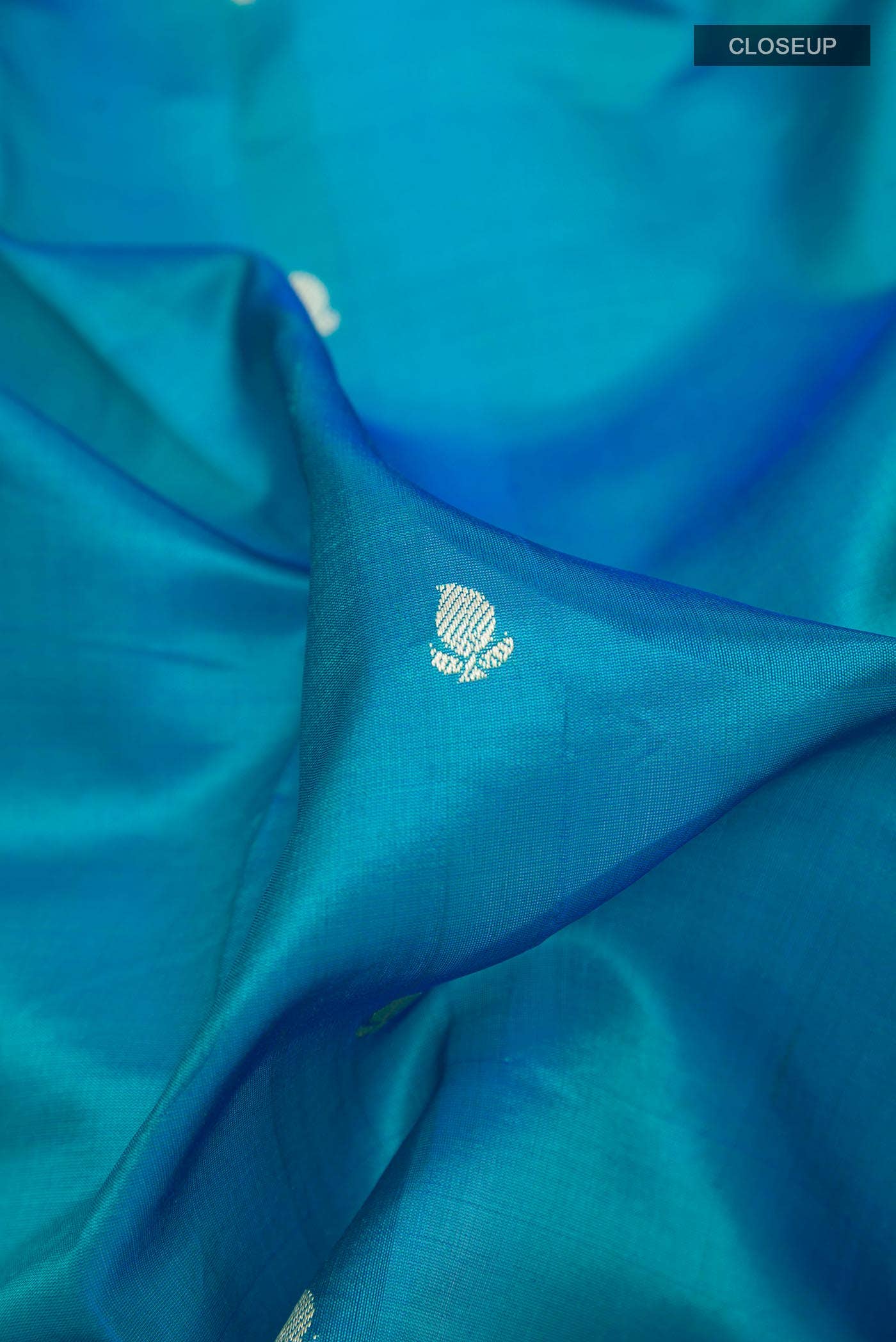 Blue Banarasi Katan Silk Saree