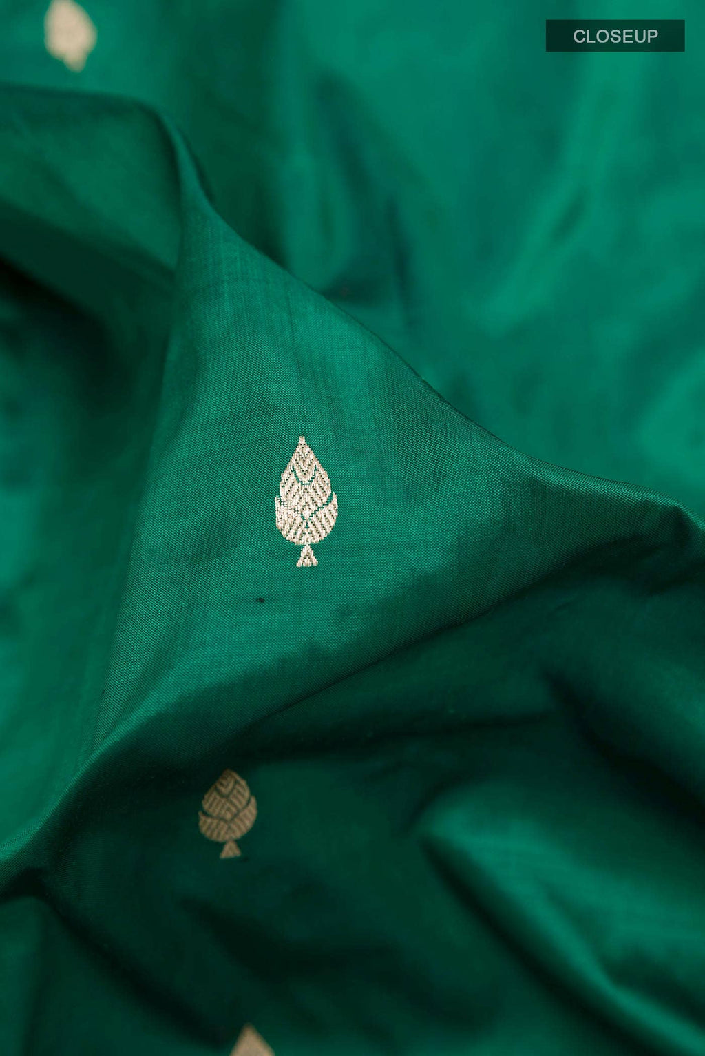 Green Banarasi Katan Silk Saree
