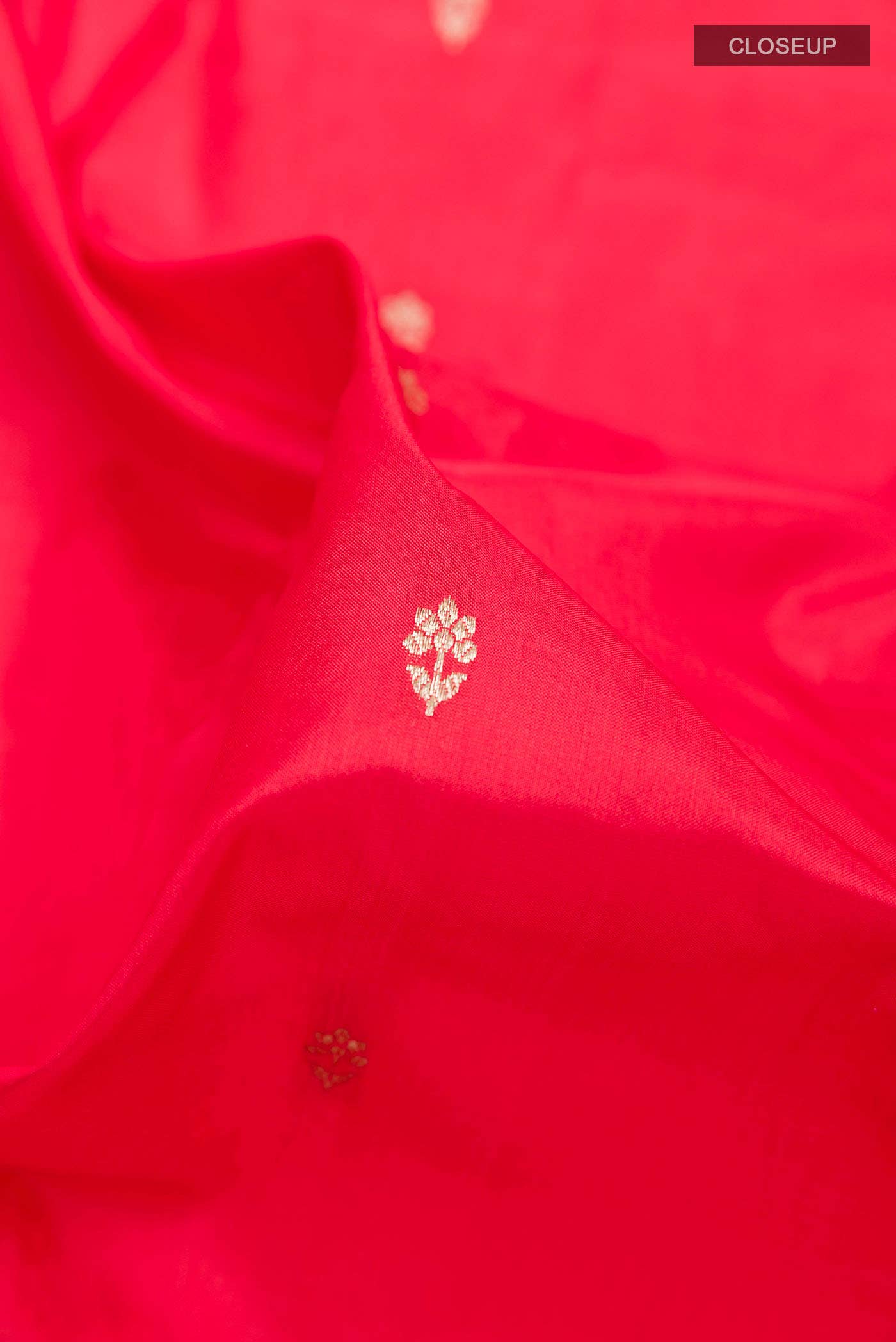 Red Banarasi Katan Silk Saree