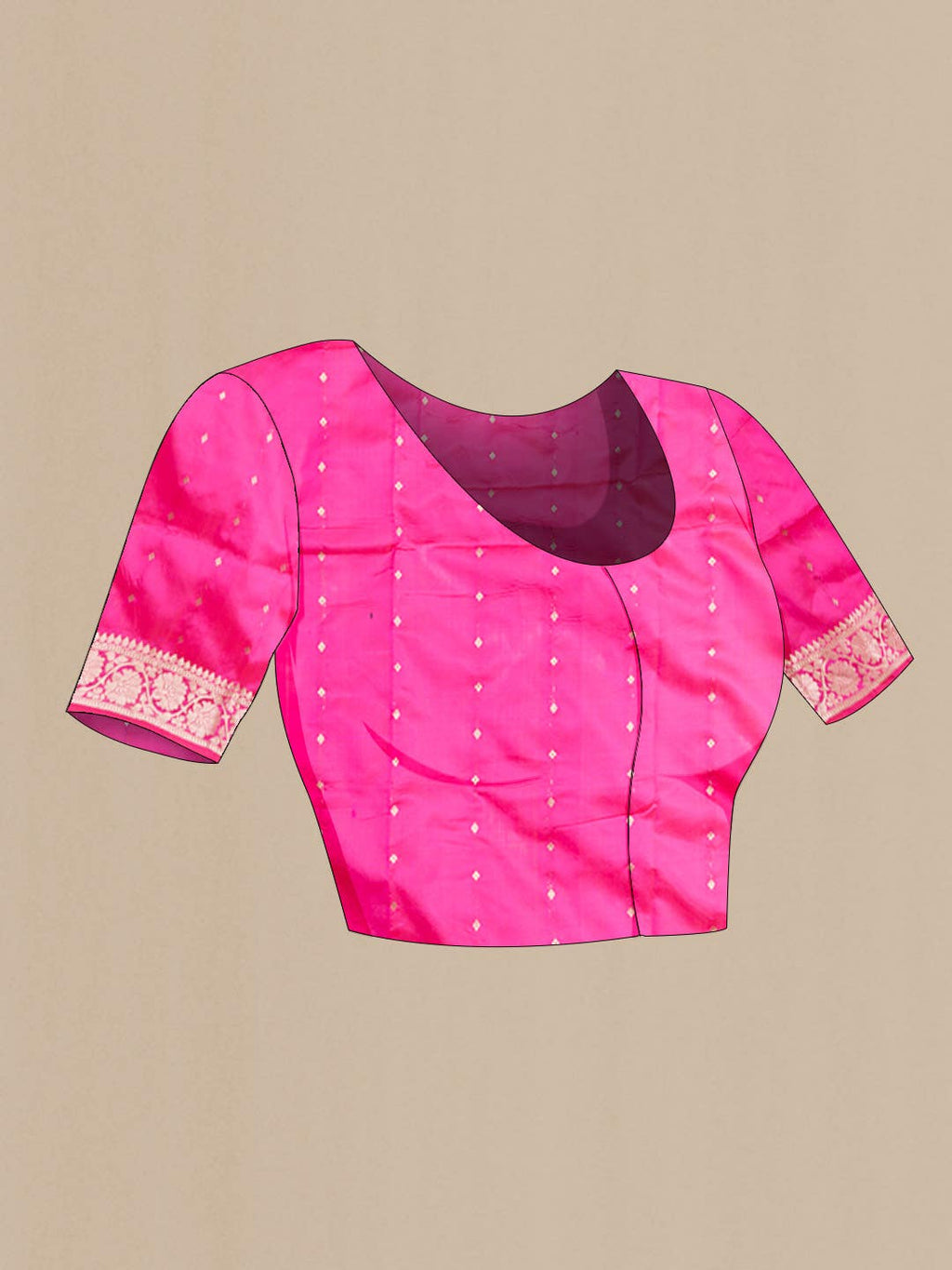 Pink Banarasi Katan Silk Saree