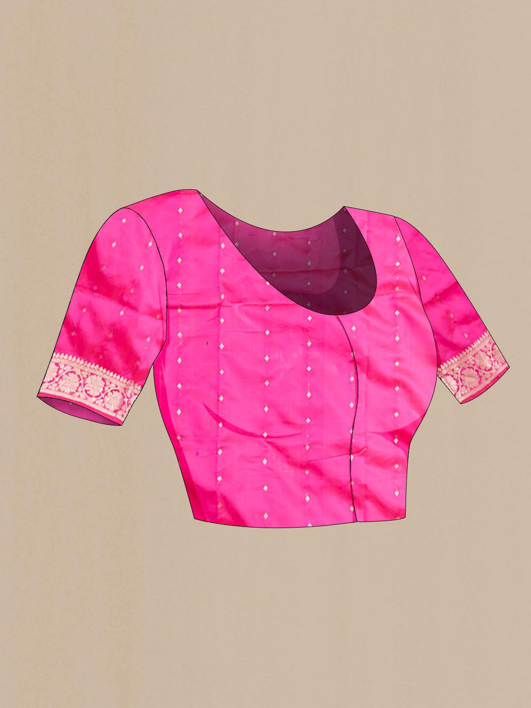 Pink Banarasi Katan Silk Saree