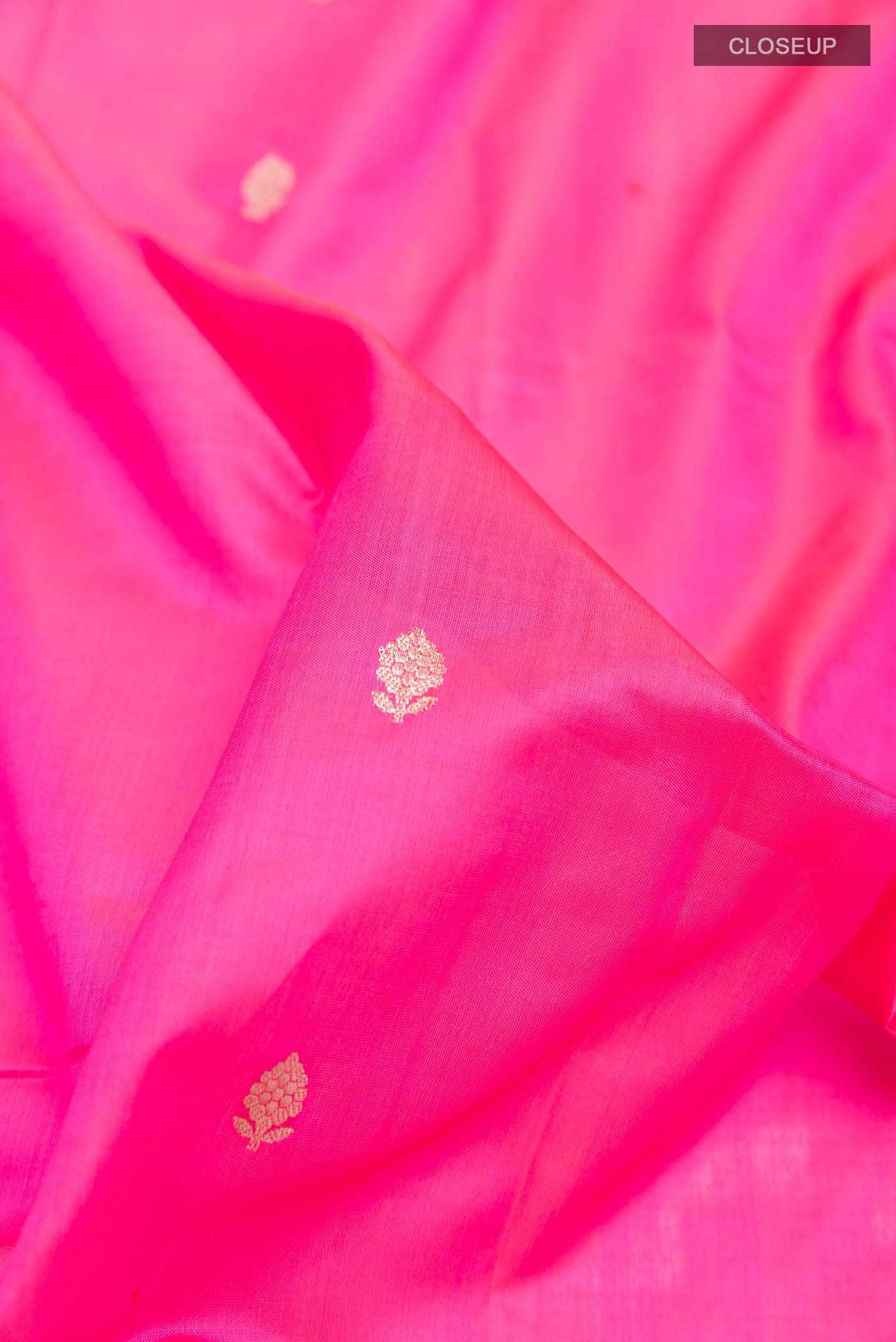 Pink Banarasi Katan Silk Saree