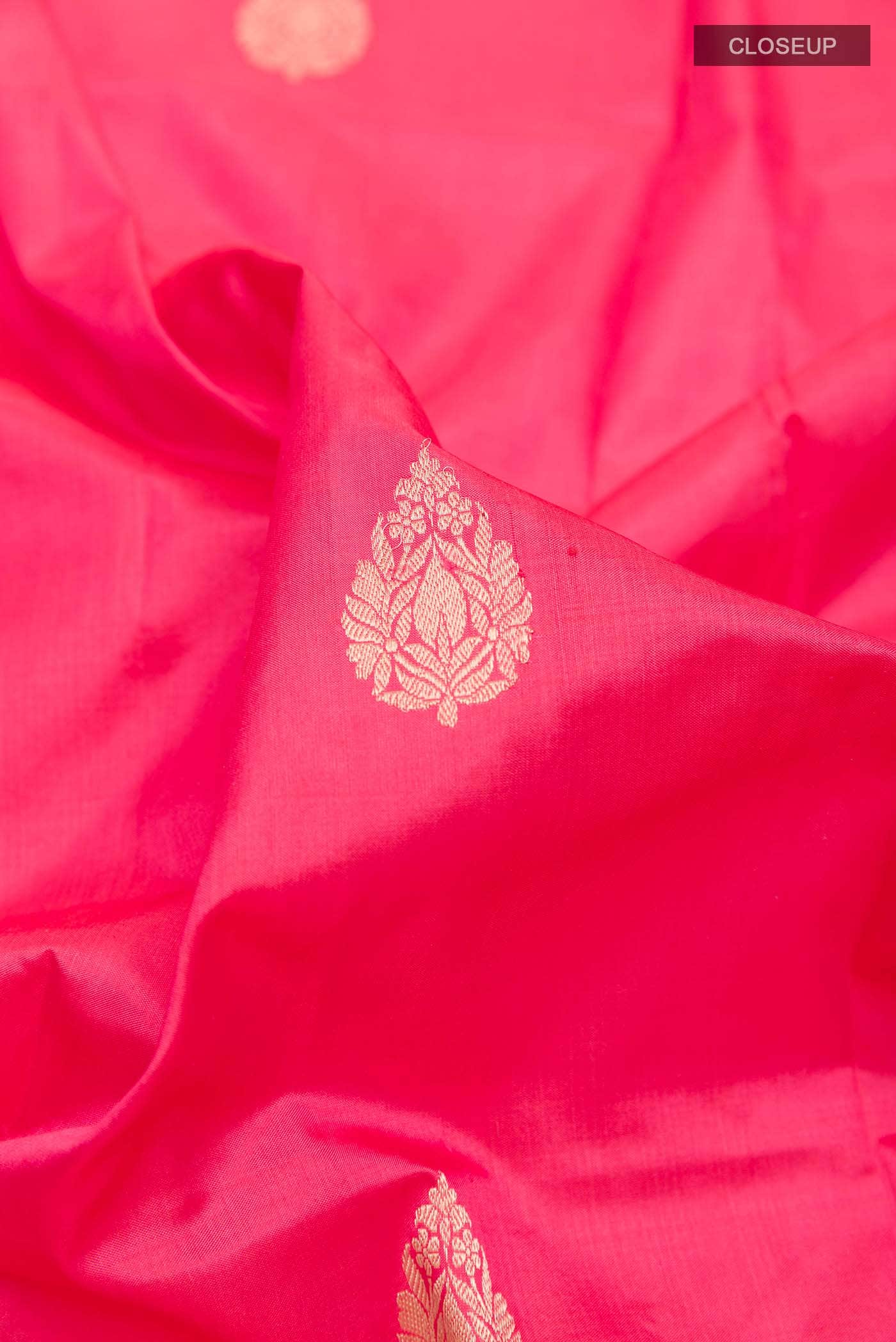 Pink Banarasi Katan Silk Saree