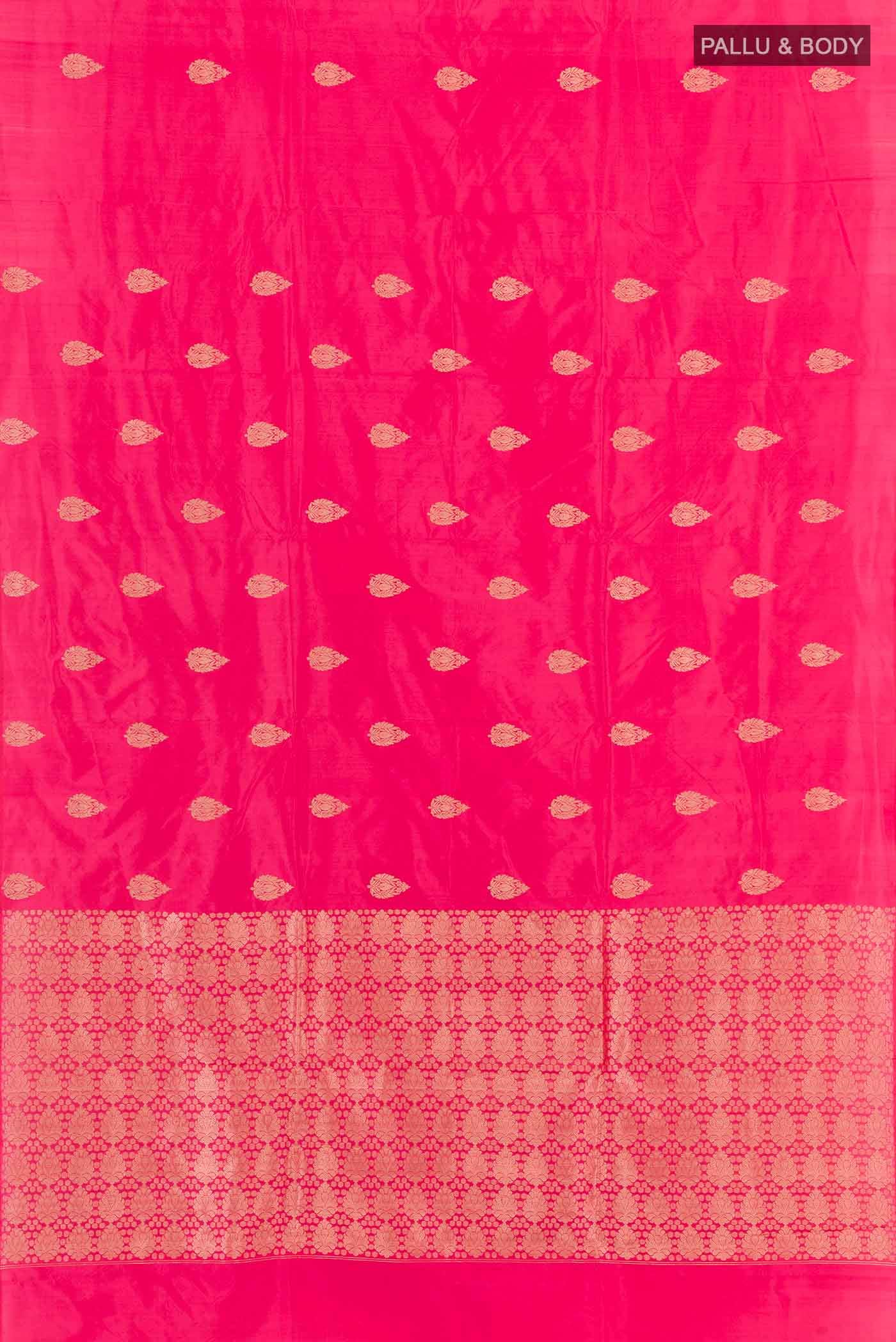 Pink Banarasi Katan Silk Saree