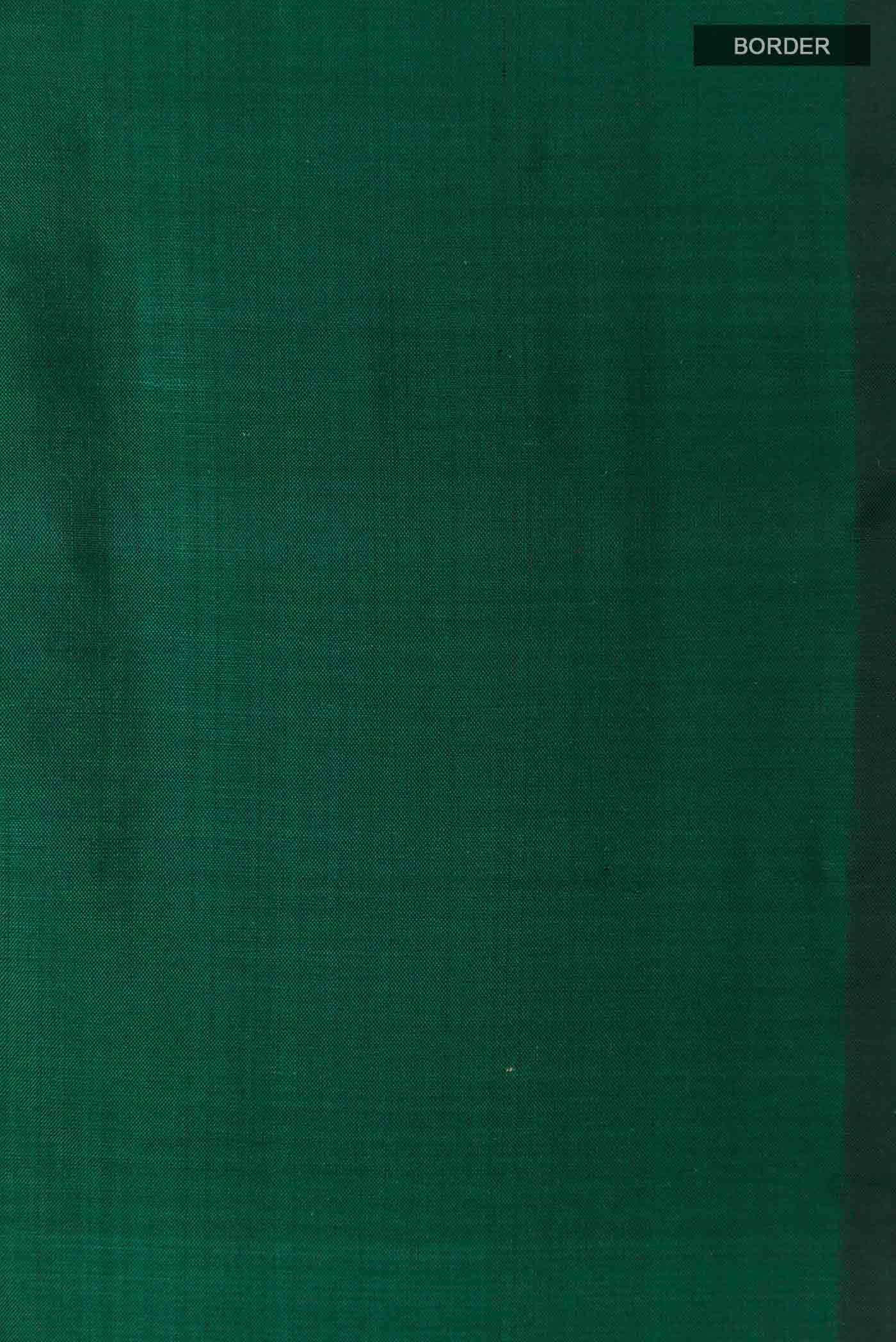 Green Banarasi Katan Silk Saree