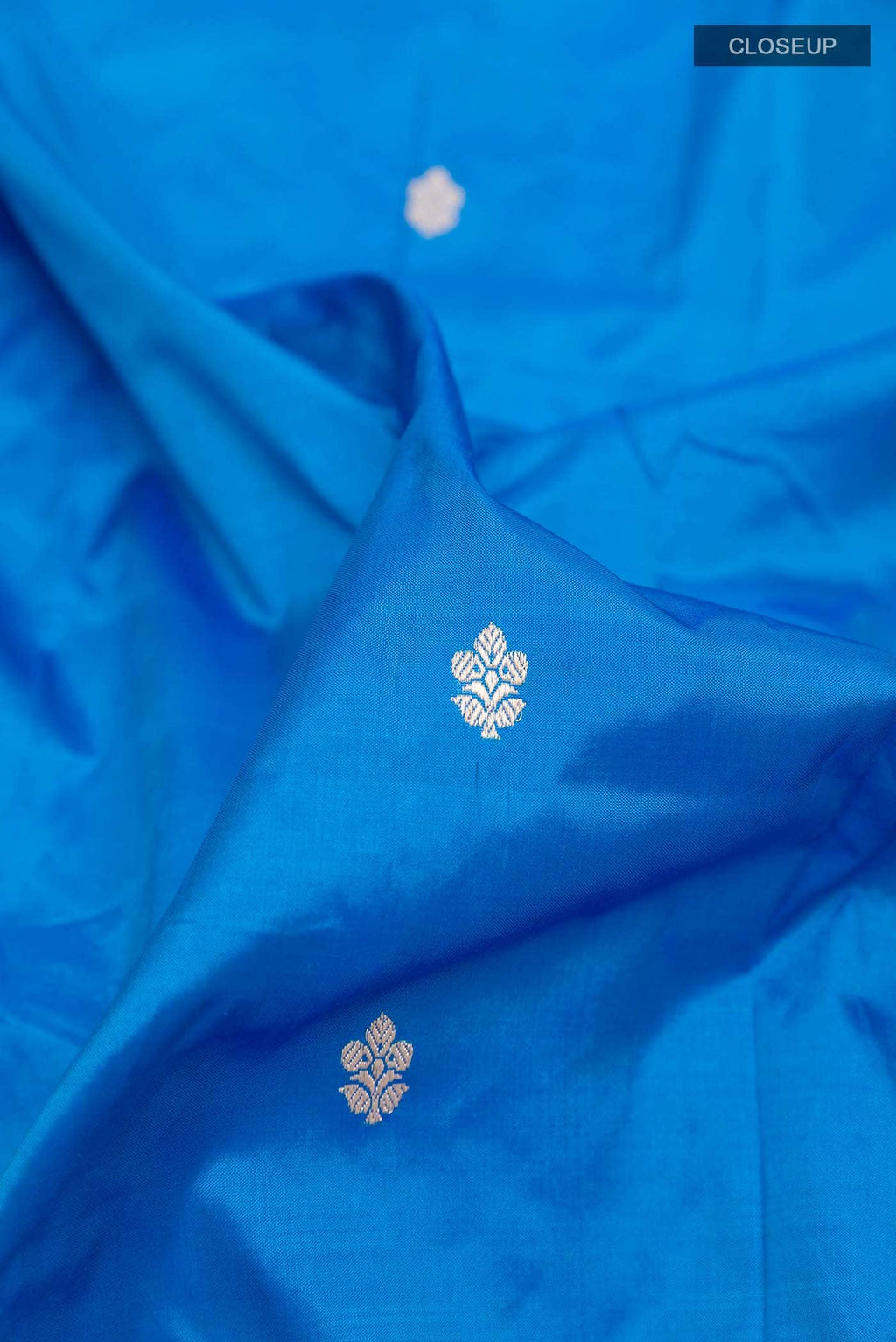Blue Banarasi Katan Silk Saree