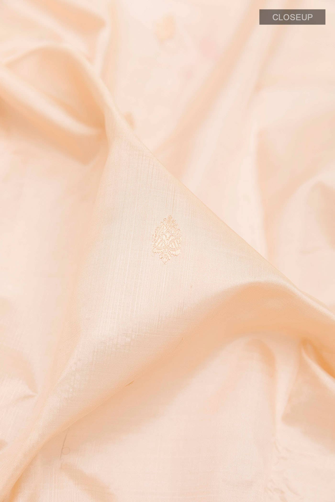 Beige Banarasi Katan Silk Saree