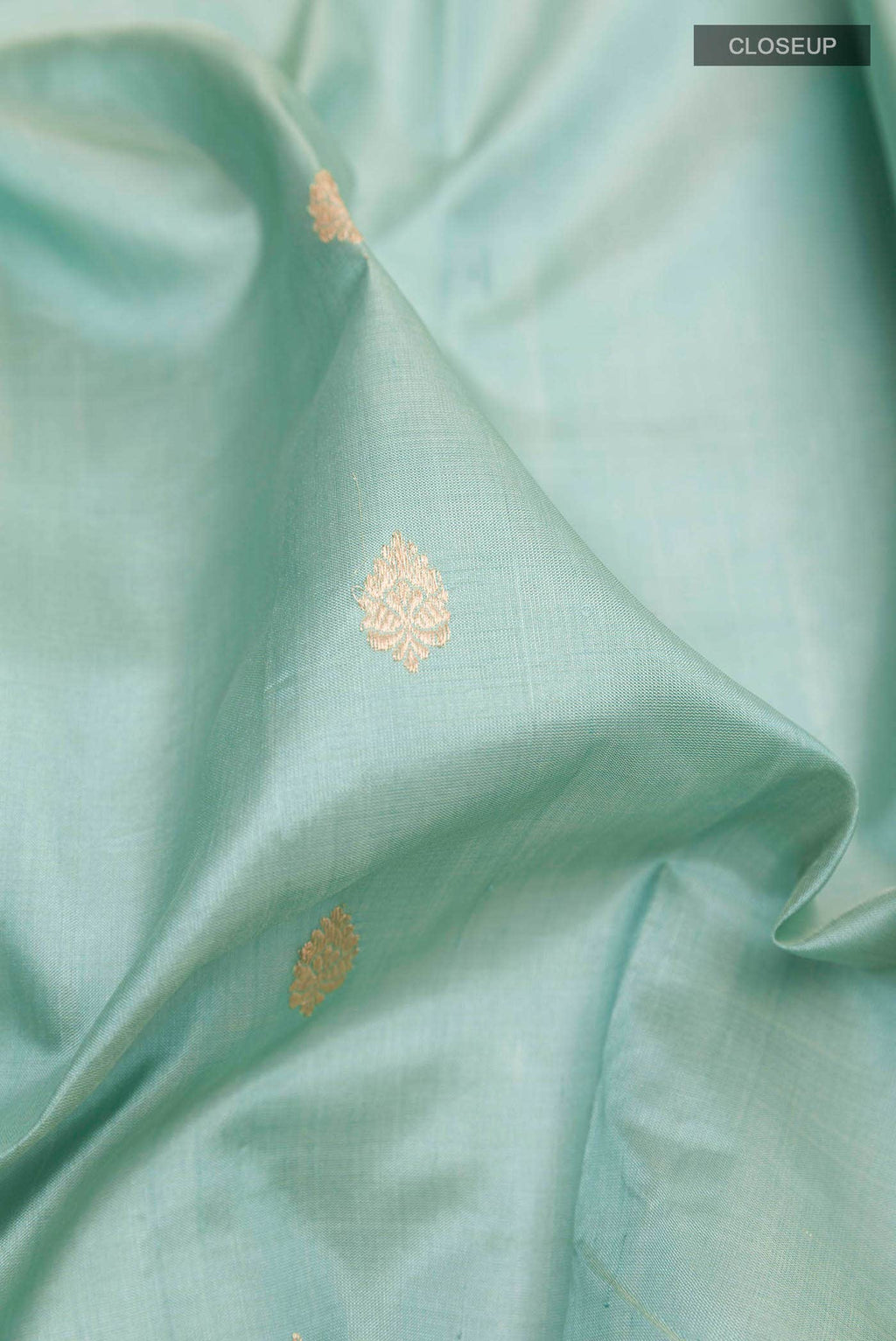 Maya Blue Banarasi Katan Silk Saree