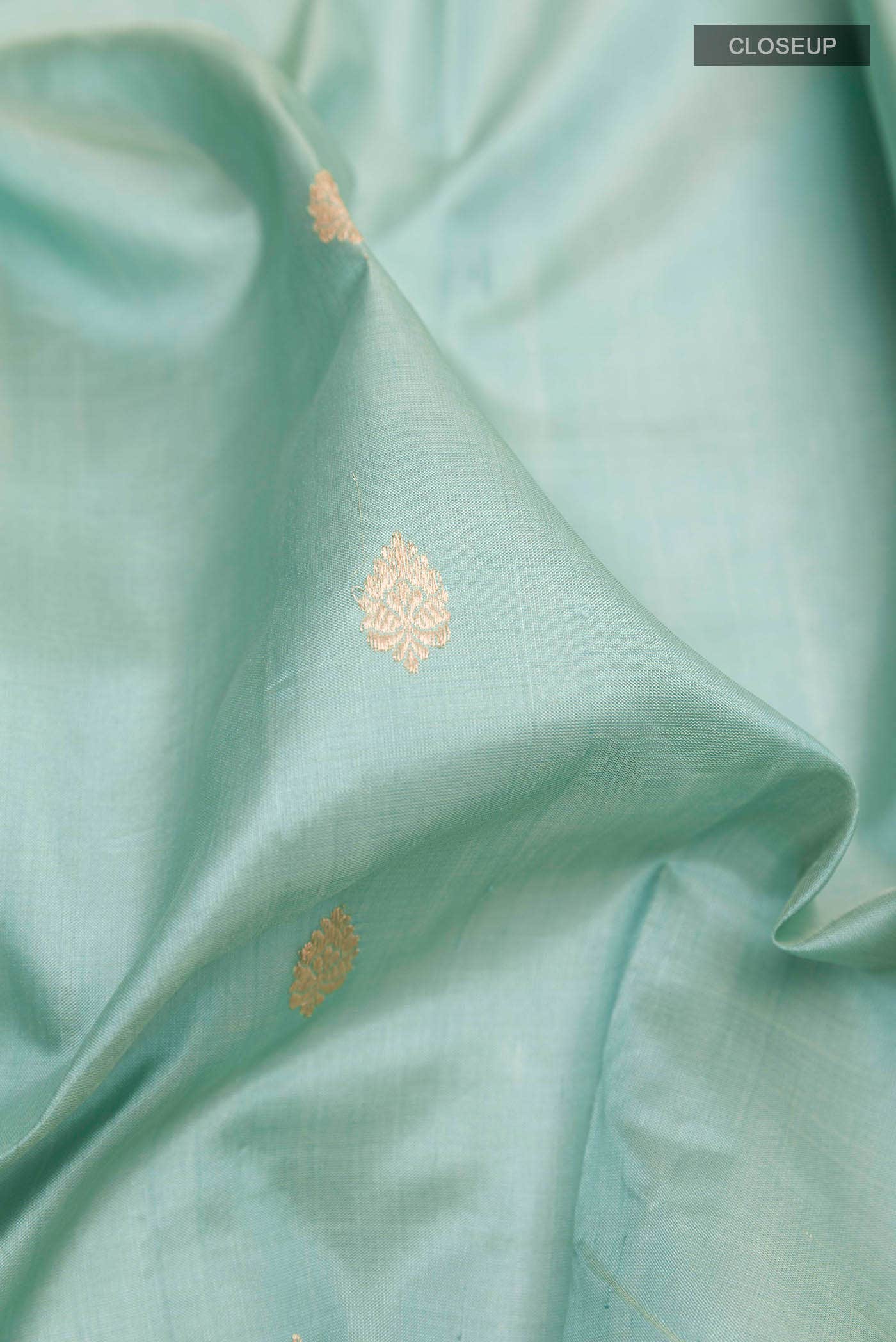 Maya Blue Banarasi Katan Silk Saree