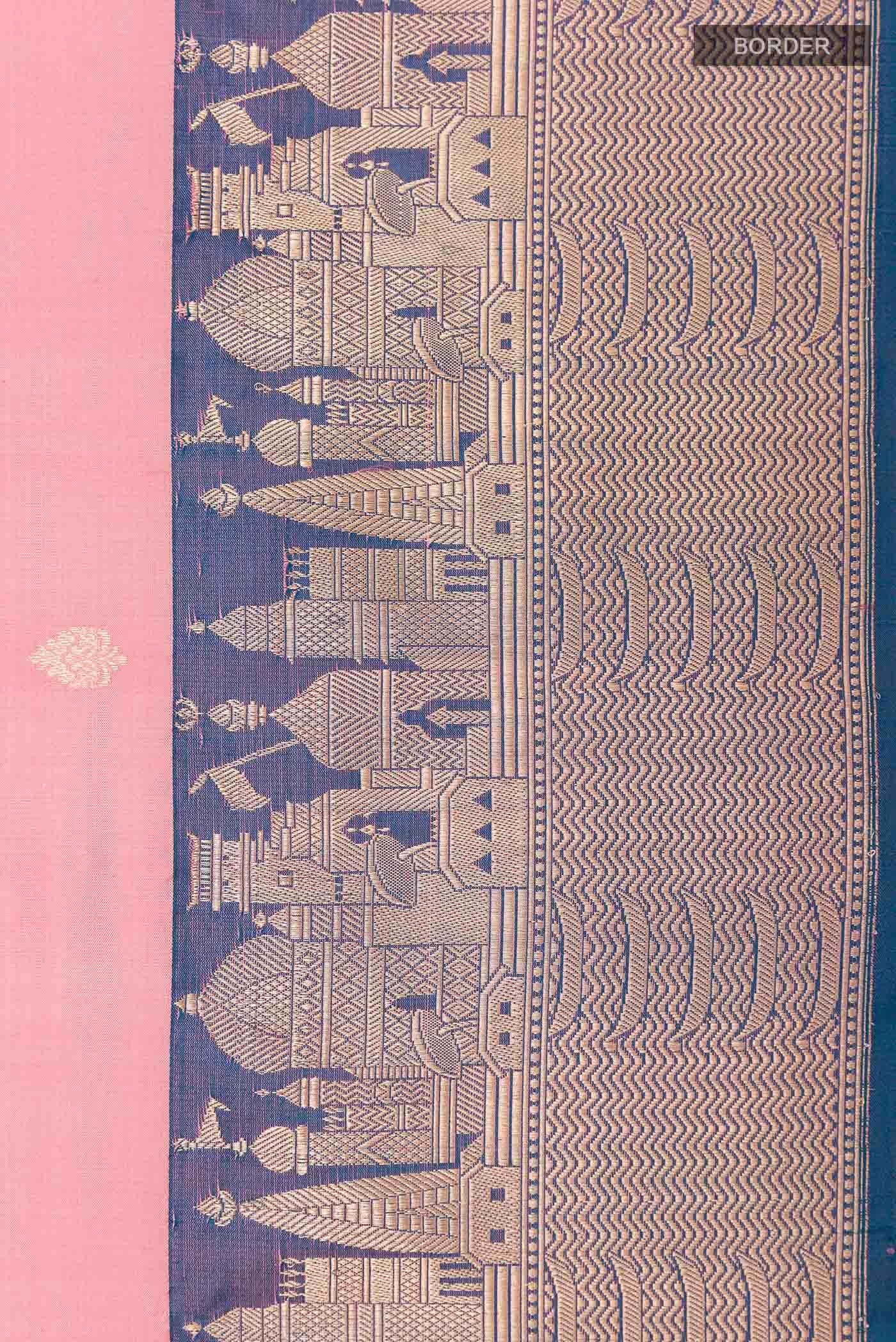 Pink Banarasi Katan Silk Saree