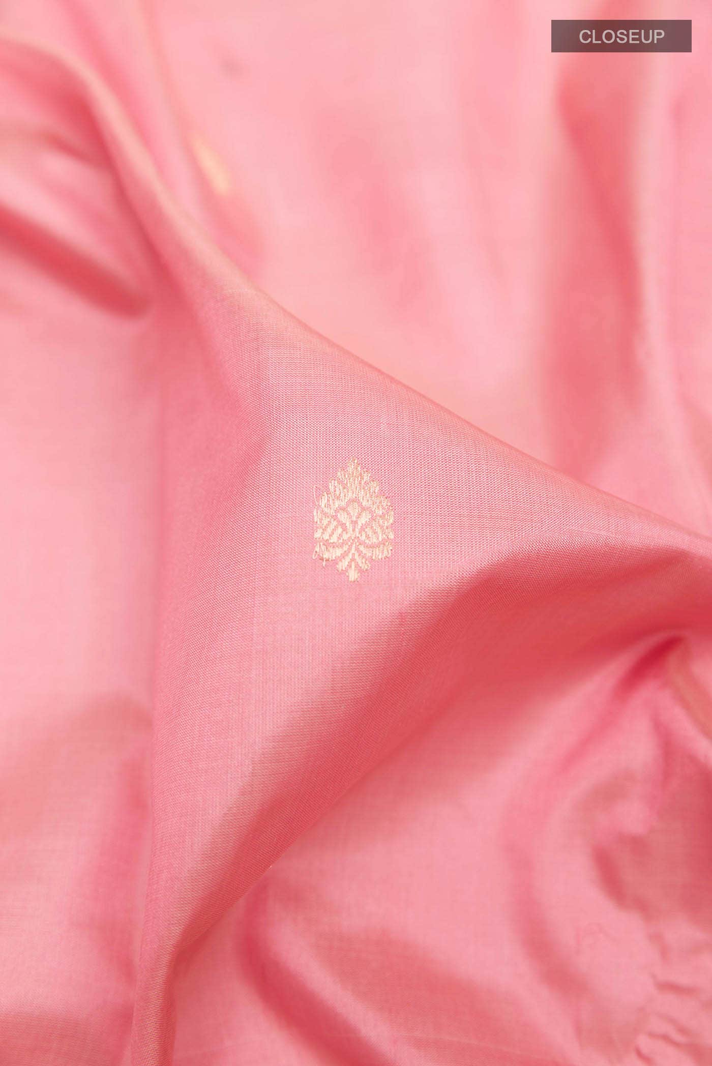 Pink Banarasi Katan Silk Saree